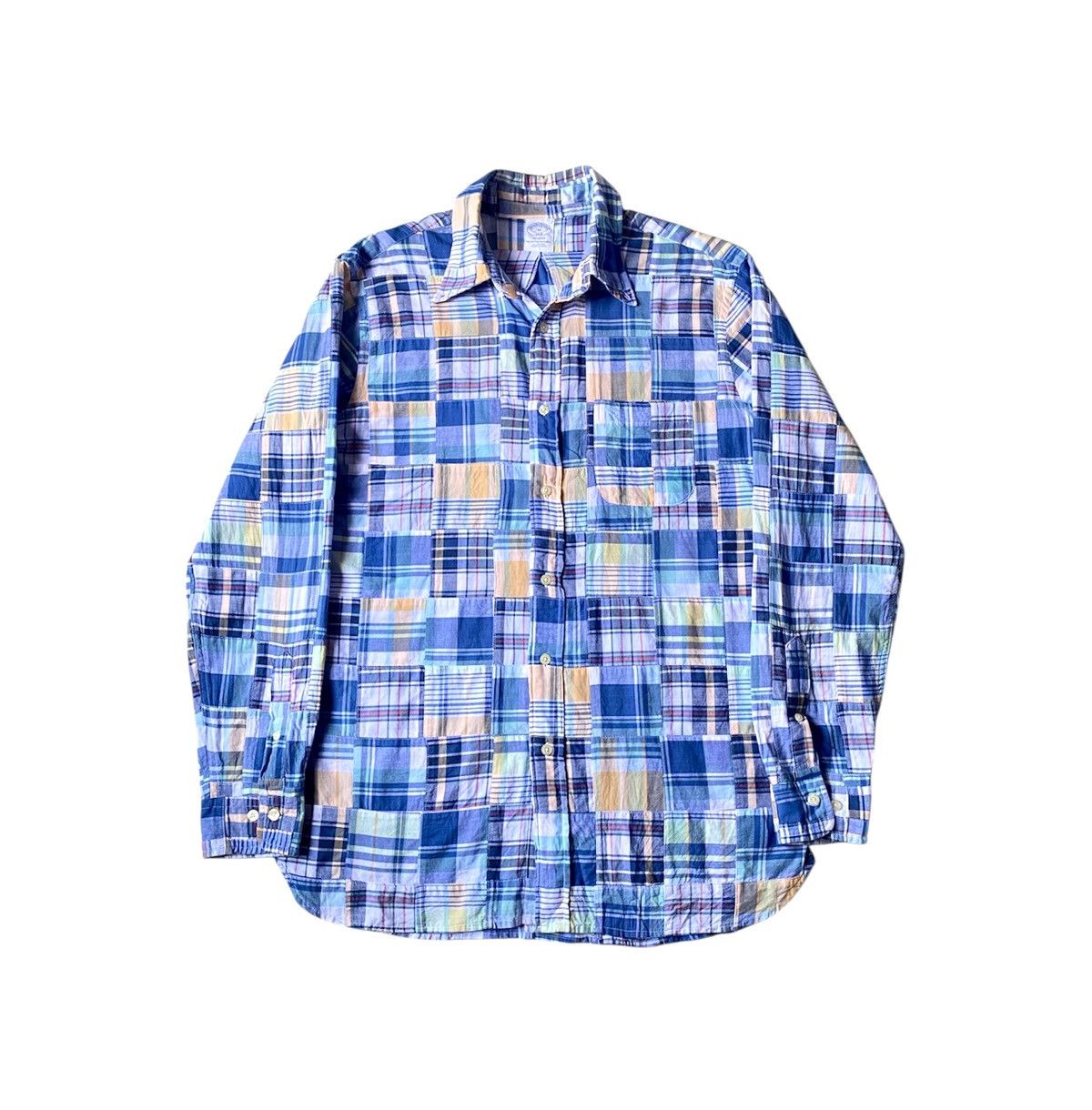 Brooks Brothers × Designer Brooks brother patchwork shirt button up Size US L / EU 52-54 / 3 - 1 Thumbnail