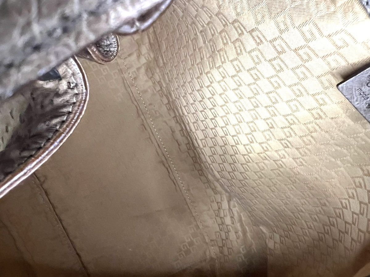Gucci Gucci Tan Ostrich Leather Medium Shoulder Bag - Tom Ford Era Size ONE SIZE - 6 Thumbnail