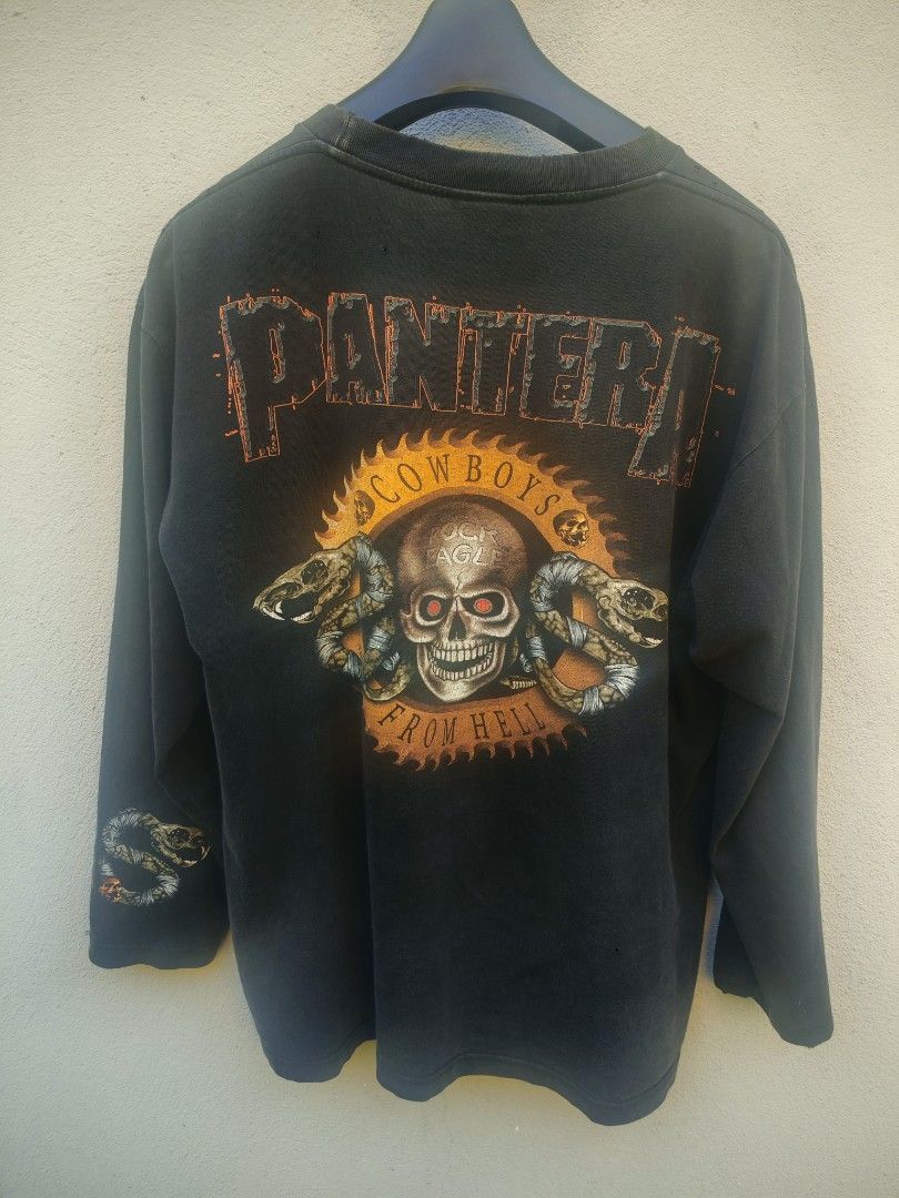 Band Tees Pantera Cowboys From Hell LS Tee – Vintage Distressed Size US L / EU 52-54 / 3 - 4 Thumbnail