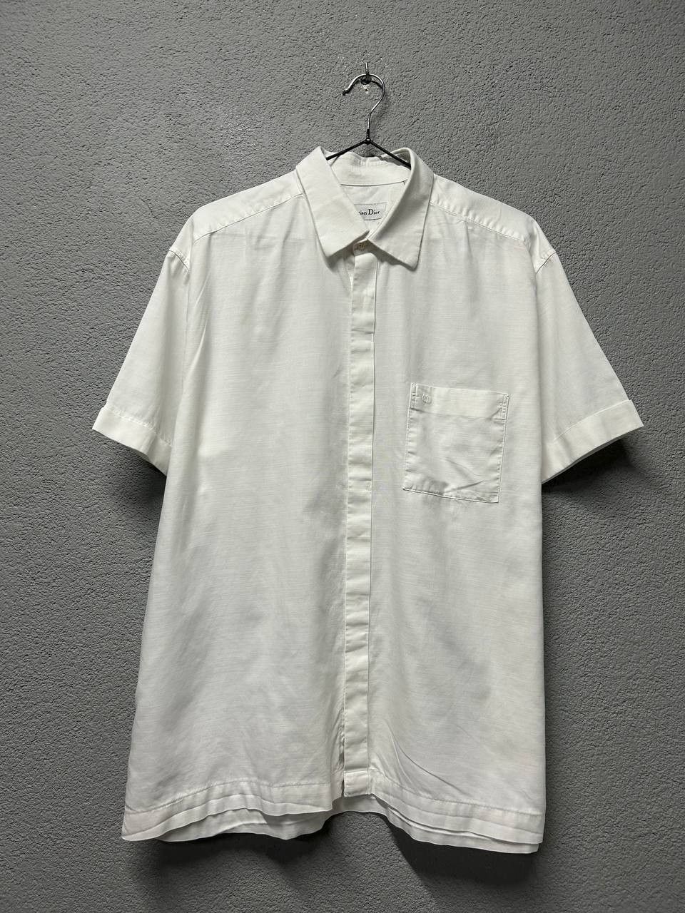 Christian Dior Monsieur Christian Dior mens short sleeve shirt 16 1/2 42-4 France Size US XL / EU 56 / 4 - 1 Thumbnail