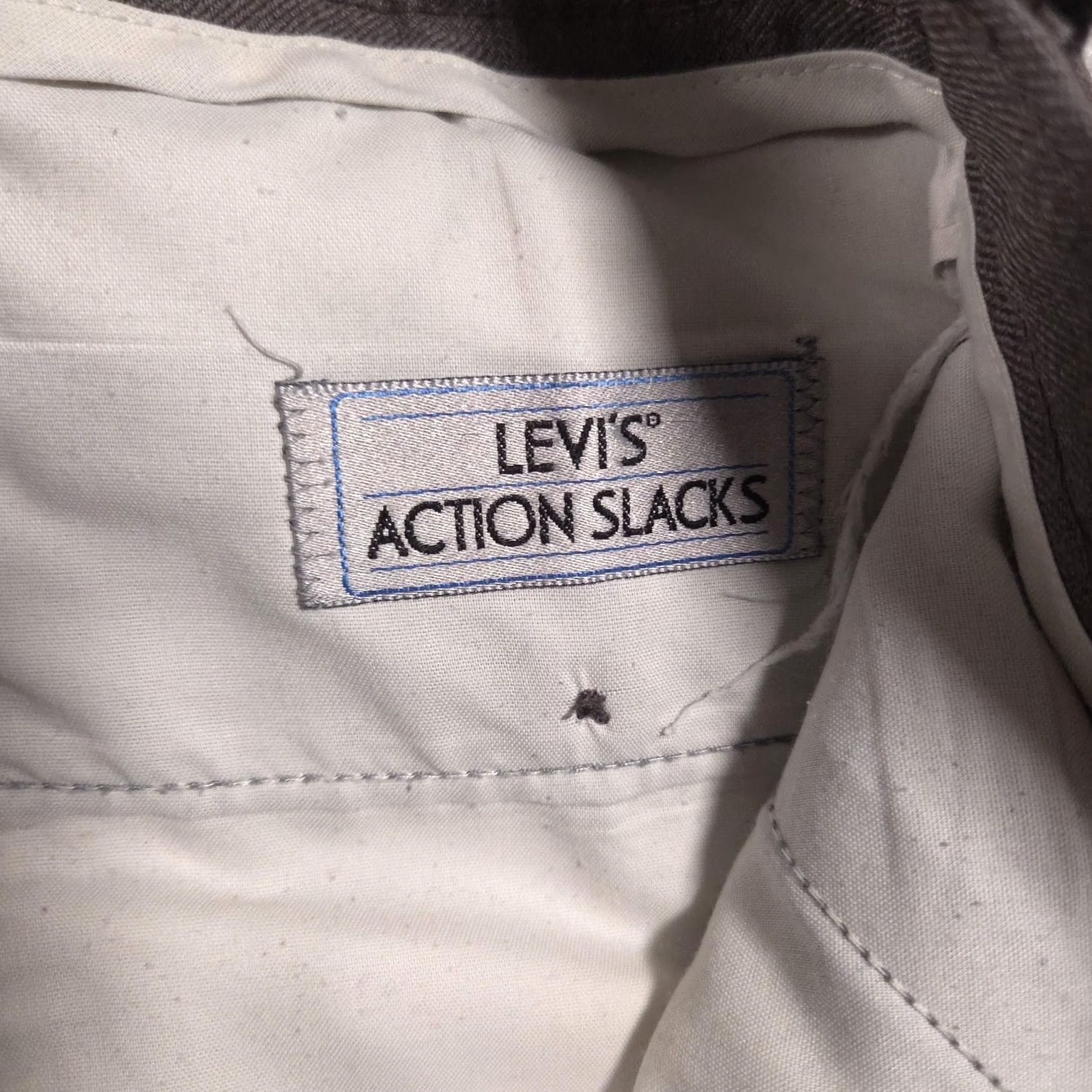 Levi's VINTAGE Levi's Action Slacks Pants Mens 36x29 Gray Dress Polyester Straight Leg Mens Size US 36 / EU 52 - 4 Thumbnail