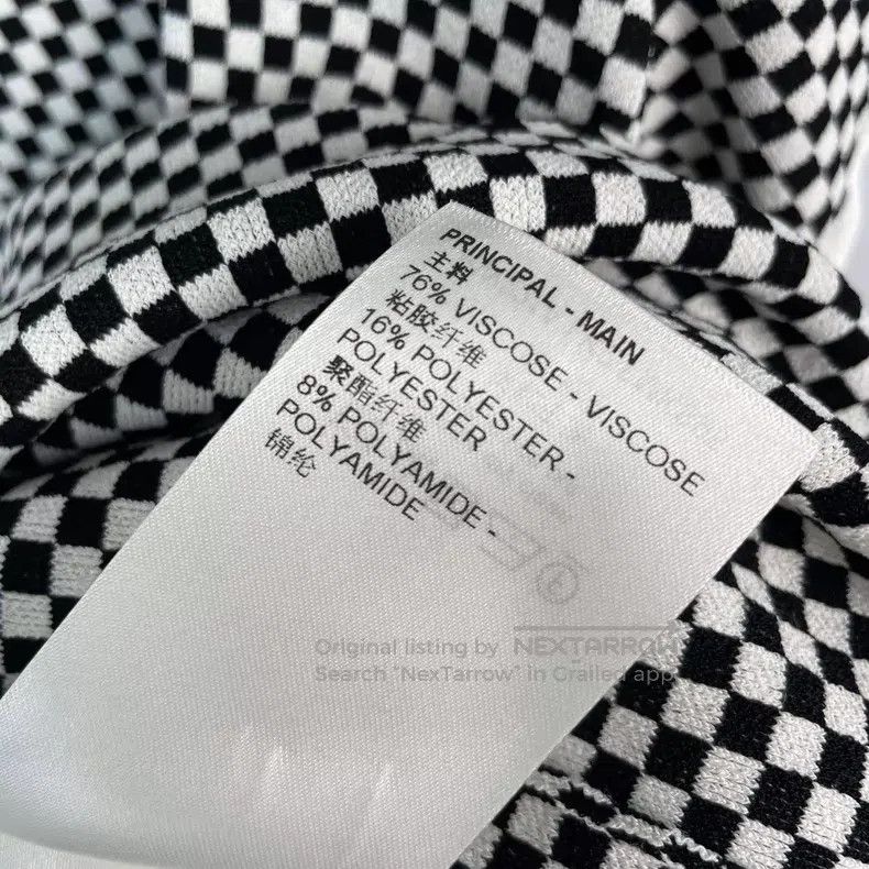 Louis Vuitton Louis Vuitton Knitted checkerboard short sleeve Size S / US 4 / IT 40 - 6 Thumbnail