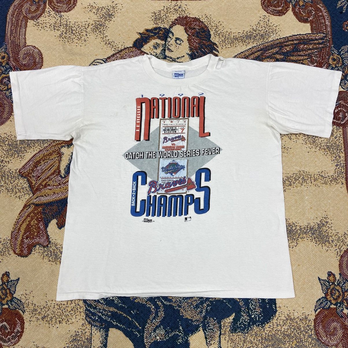 Vintage Vintage Atlanta Braves World Series National Champs Shirt Size US L / EU 52-54 / 3 - 1 Thumbnail