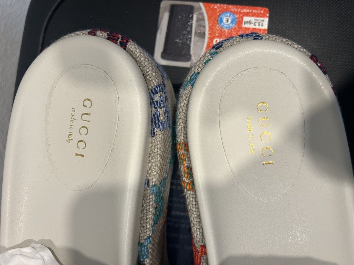 Gucci Gucci Colorful Logo Sandals Size US 10 / IT 40 - 18 Thumbnail