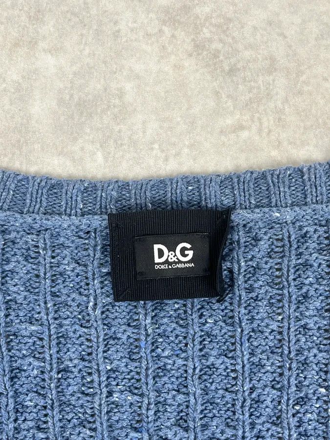 Dolce & Gabbana 2000s Dolce & Gabbana Blue Buttoned Cardigan Sweater Size US M / EU 48-50 / 2 - 11 Thumbnail