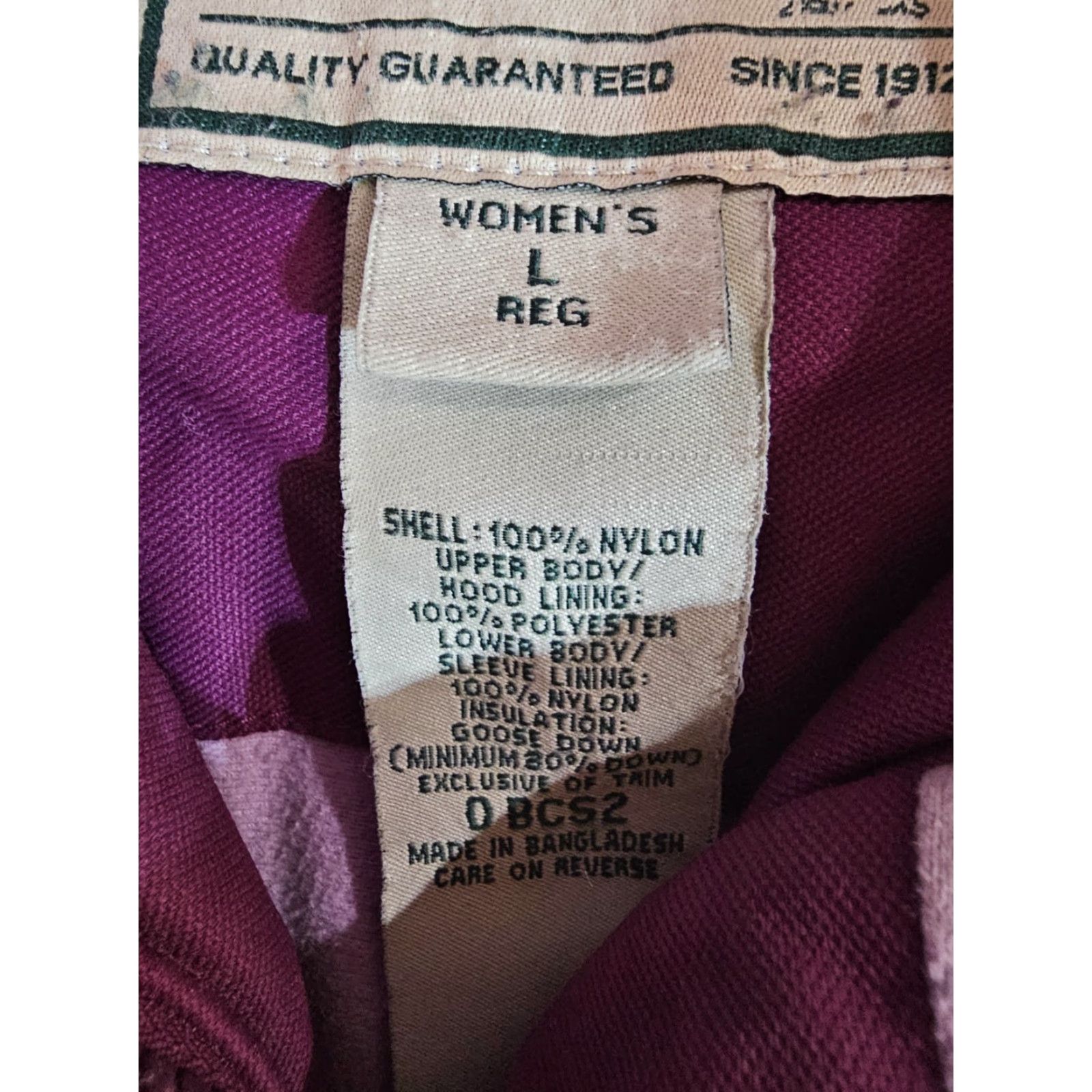 Vintage VINTAGE LL Bean Womens Goose Down Parka Winter Coat Hooded Jacket Size Large Purple Size L / US 10 / IT 46 - 4 Thumbnail