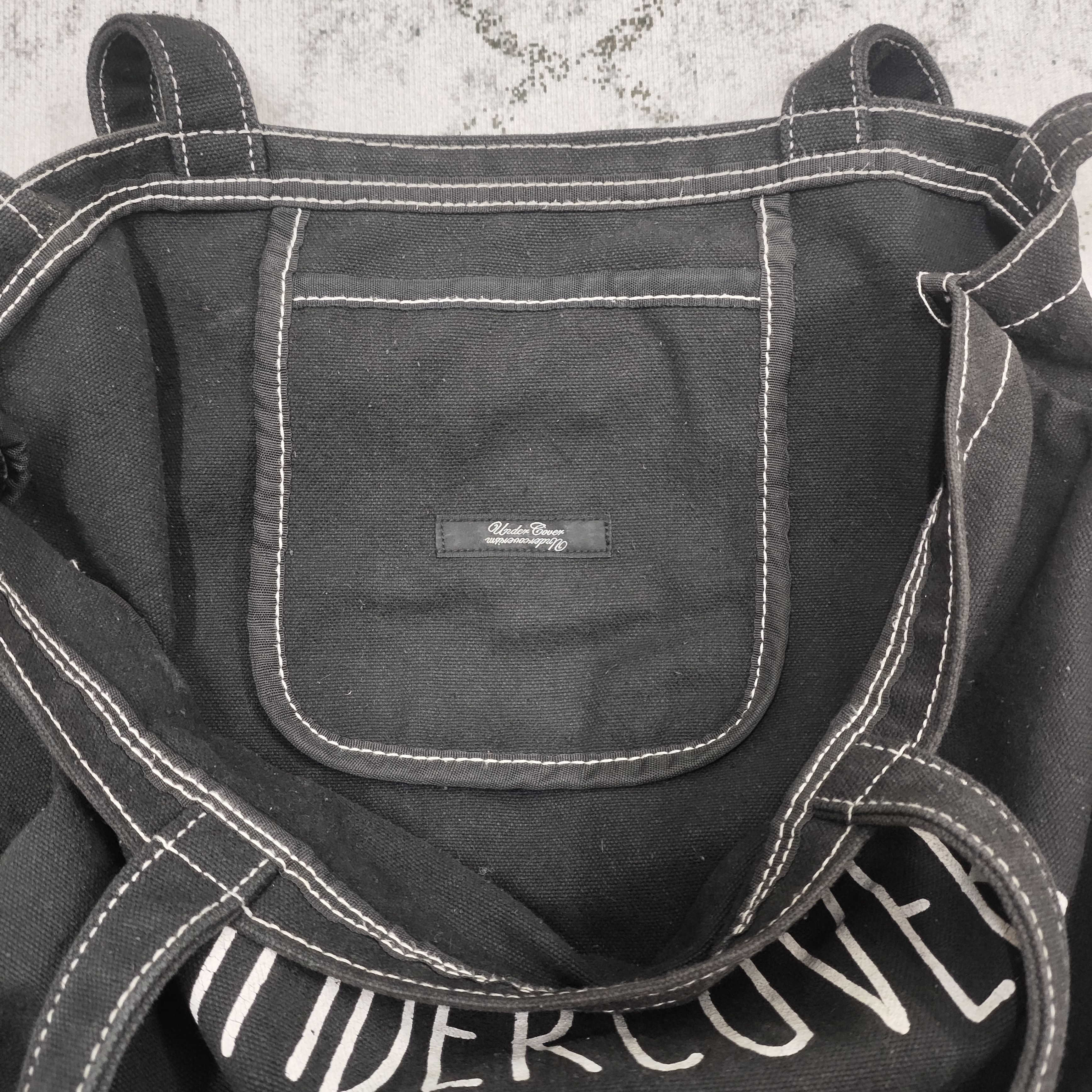 Jun Takahashi × Undercover Undercover Tokyo Black Canvas Bag Size ONE SIZE - 5 Thumbnail