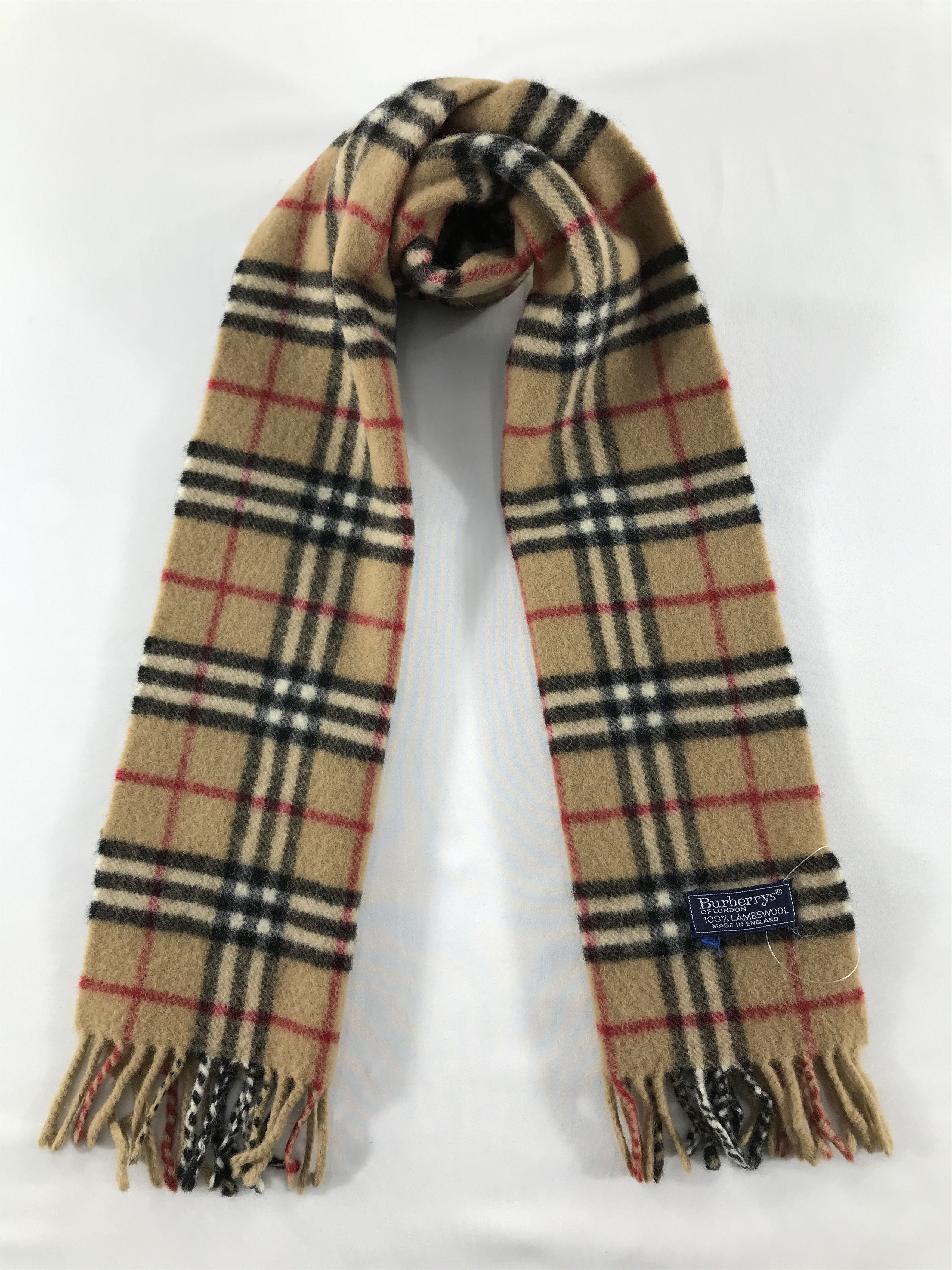 Burberry Vintage Burberry Scarf/Muffler/Neckwear MF1525 Size ONE SIZE - 1 Thumbnail