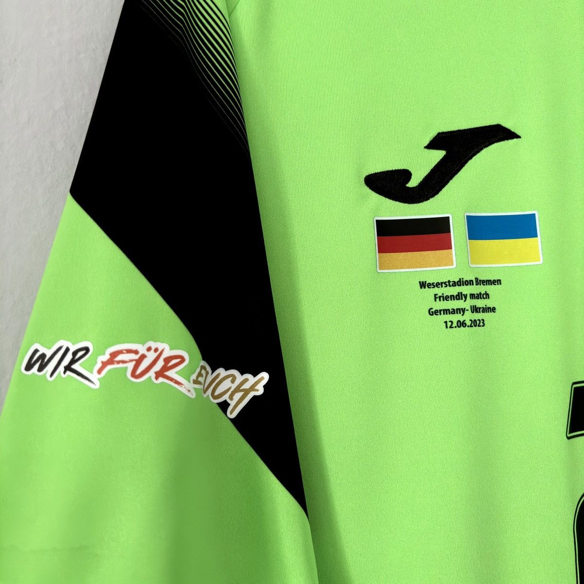 Joma 2023 2024 GAME ISSUE Ukraine National Lunin Soccer Jersey XL Size US XL / EU 56 / 4 - 3 Thumbnail