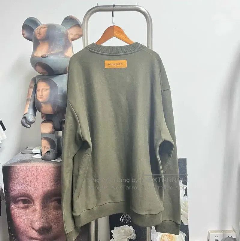 Louis Vuitton Louis Vuitton Green Men's Hoodie . Size US M / EU 48-50 / 2 - 2 Thumbnail