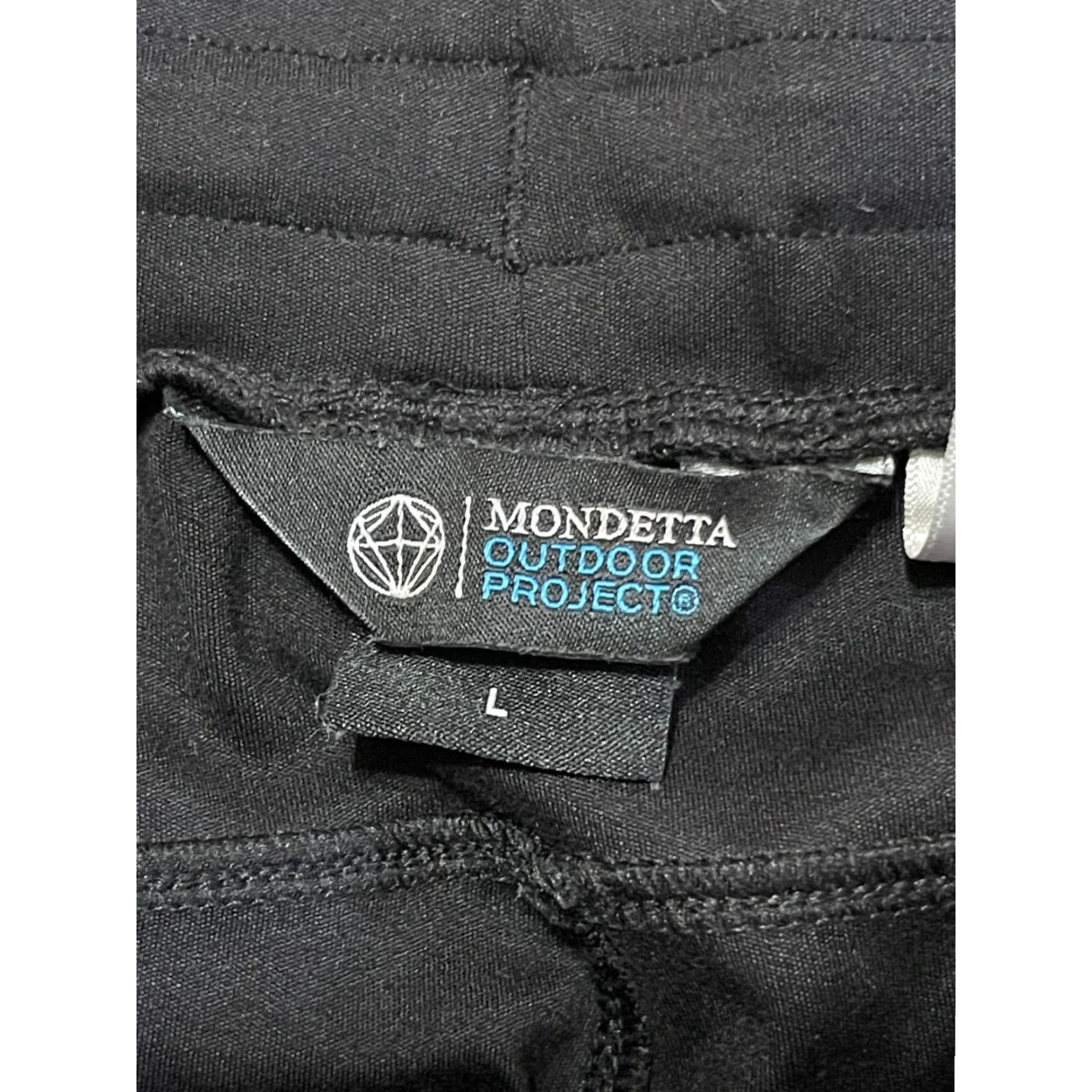 Vintage MONDETTA Pants Women L Black Capri Zip Ankle Tie Waist Casual 29 in Inseam Straight 3/4 Size 36" / US 14 / IT 50 - 6 Thumbnail