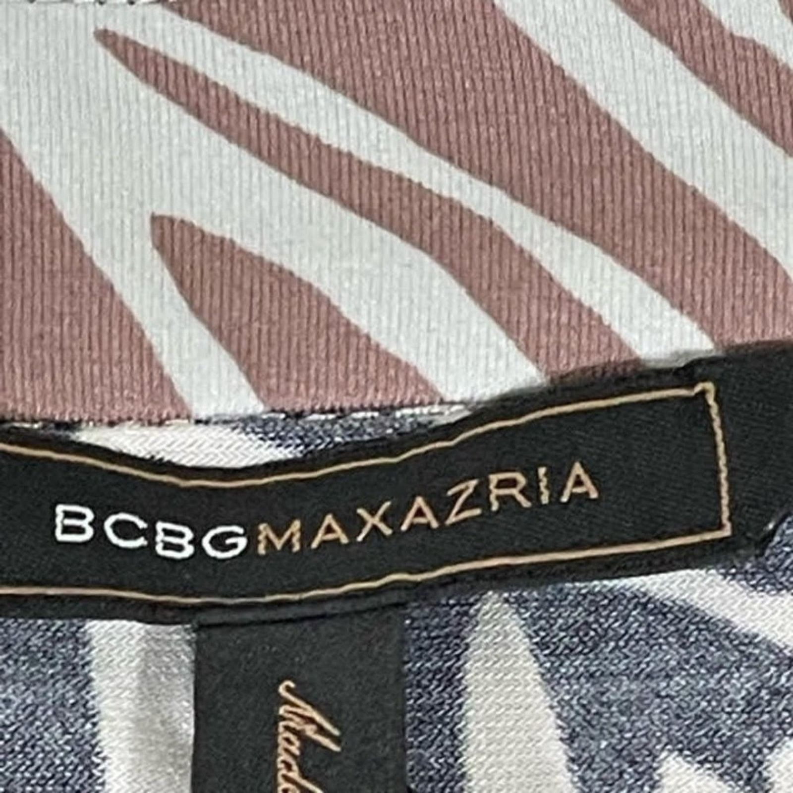Other BCBGMaxAzria Black White Abstract Shift Dress Size M NWT Size M / US 6-8 / IT 42-44 - 8 Thumbnail
