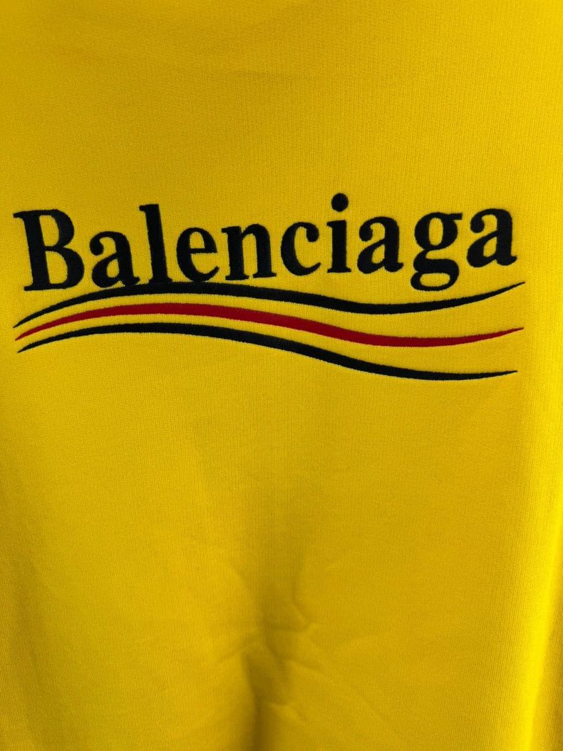Balenciaga Balenciaga Yellow Embroidered Coca Cola Hoodie-2506 Size US M / EU 48-50 / 2 - 3 Thumbnail