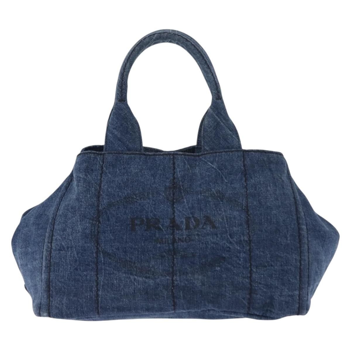 Prada Prada Canapa Convertible Tote Denim Size ONE SIZE - 1 Thumbnail