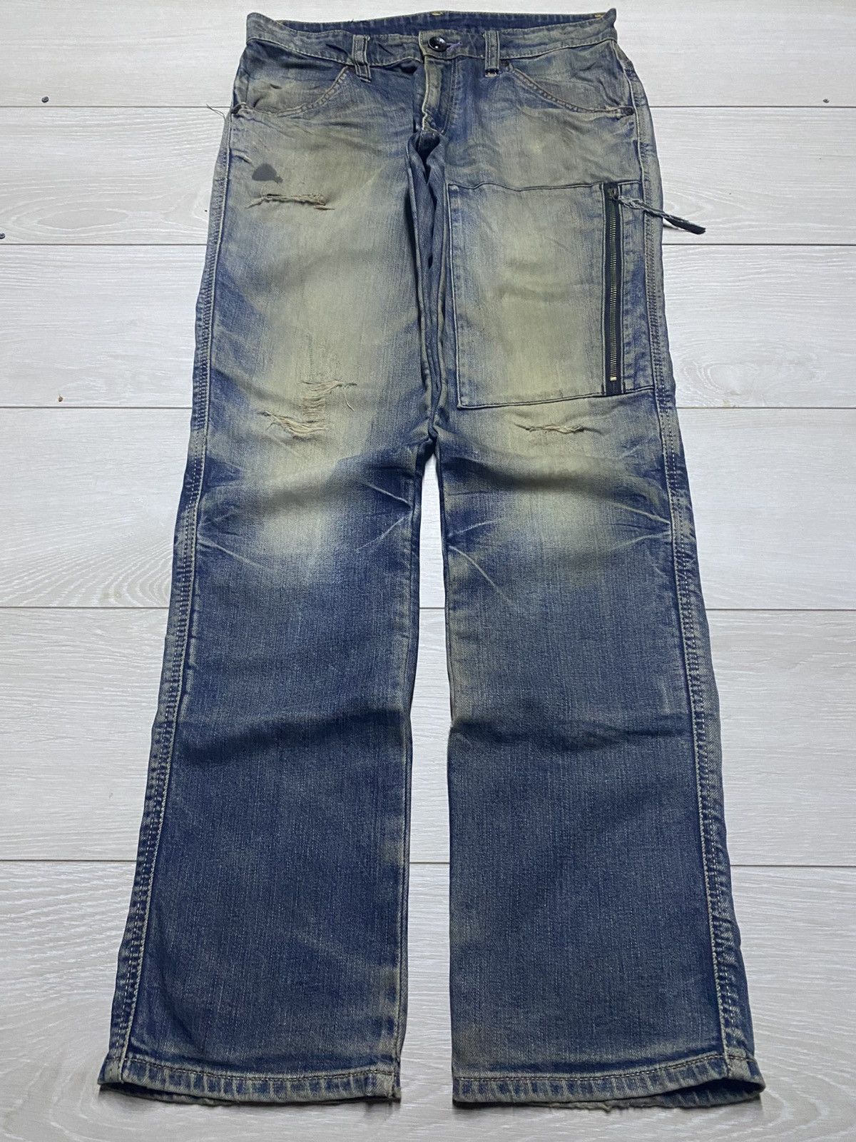 Edwin Vintage Edwin Motorhead Riders Mud Wash Avant Garde Jeans Size US 32 / EU 48 - 1 Thumbnail