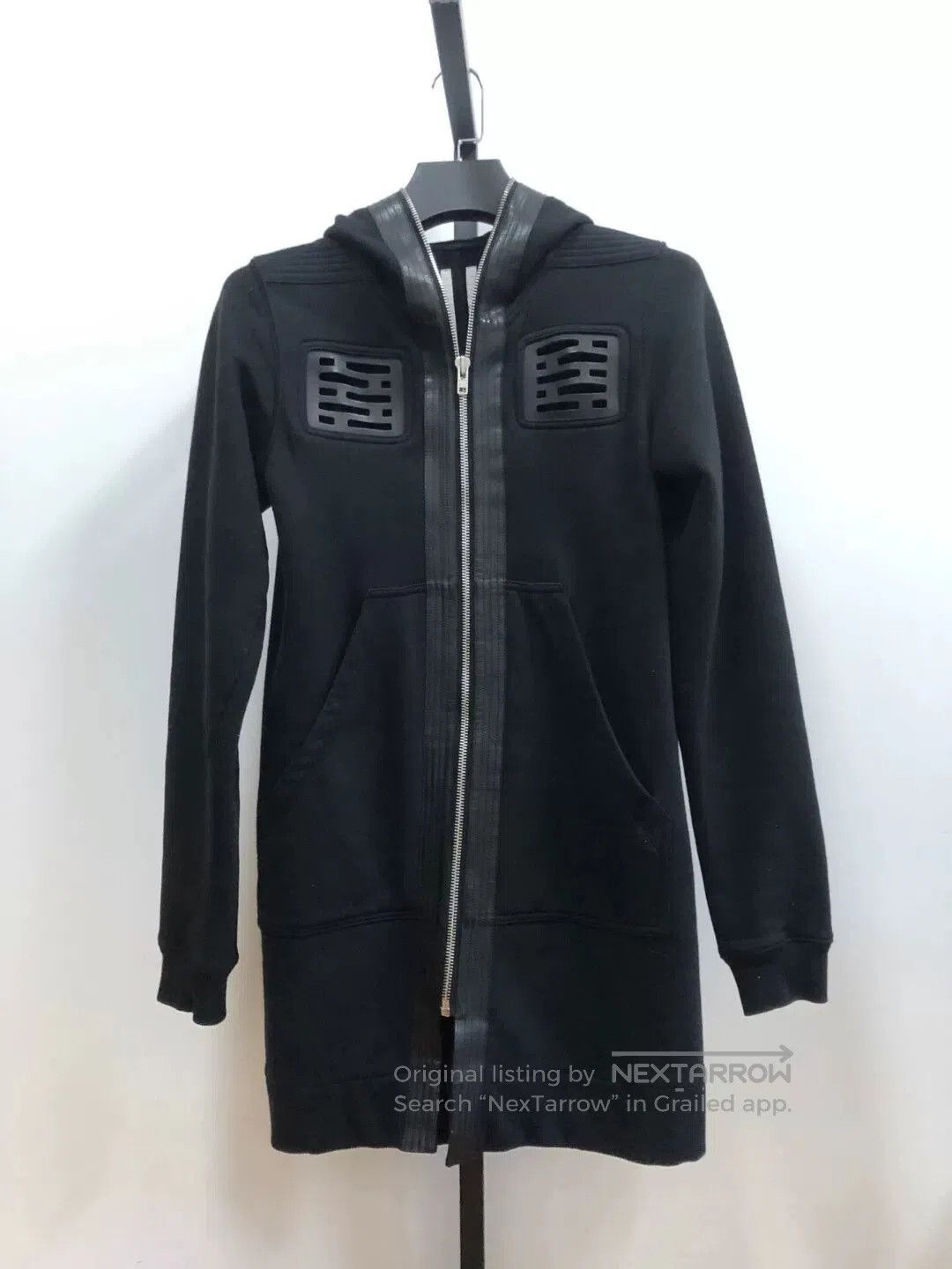 Rick Owens Rick Owens Black Zippered Hoodie Jacket. Size US S / EU 44-46 / 1 - 1 Thumbnail