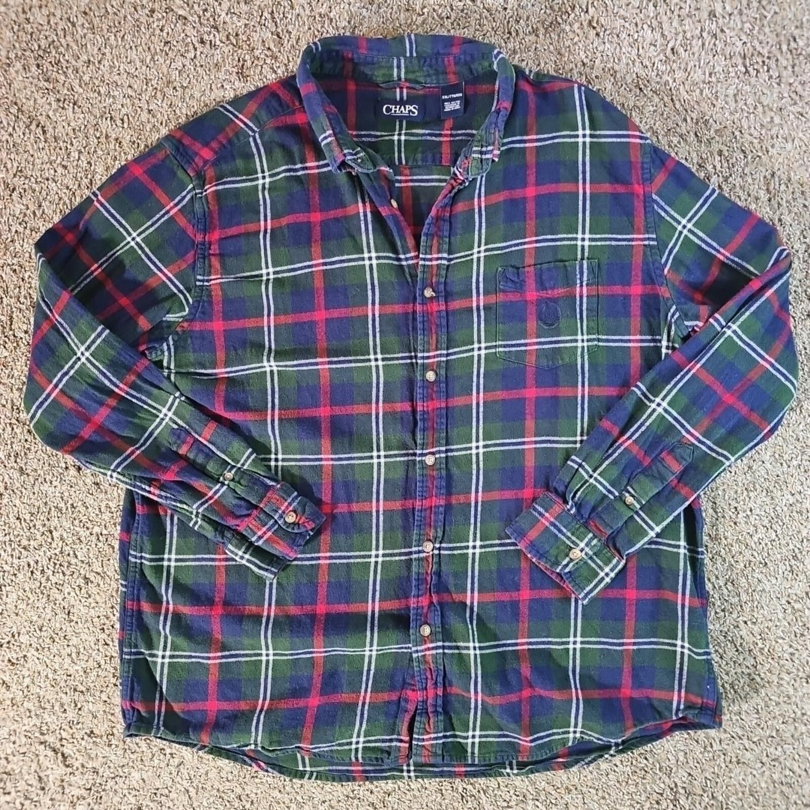 Chaps Chaps XXL Flannel Shirt Size US XXL / EU 58 / 5 - 1 Thumbnail