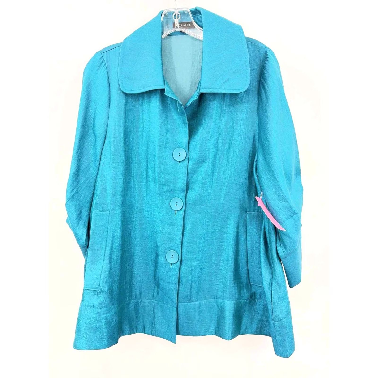 Vintage Damee Blue Button Jacket Small Size S / US 4 / IT 40 - 2 Thumbnail