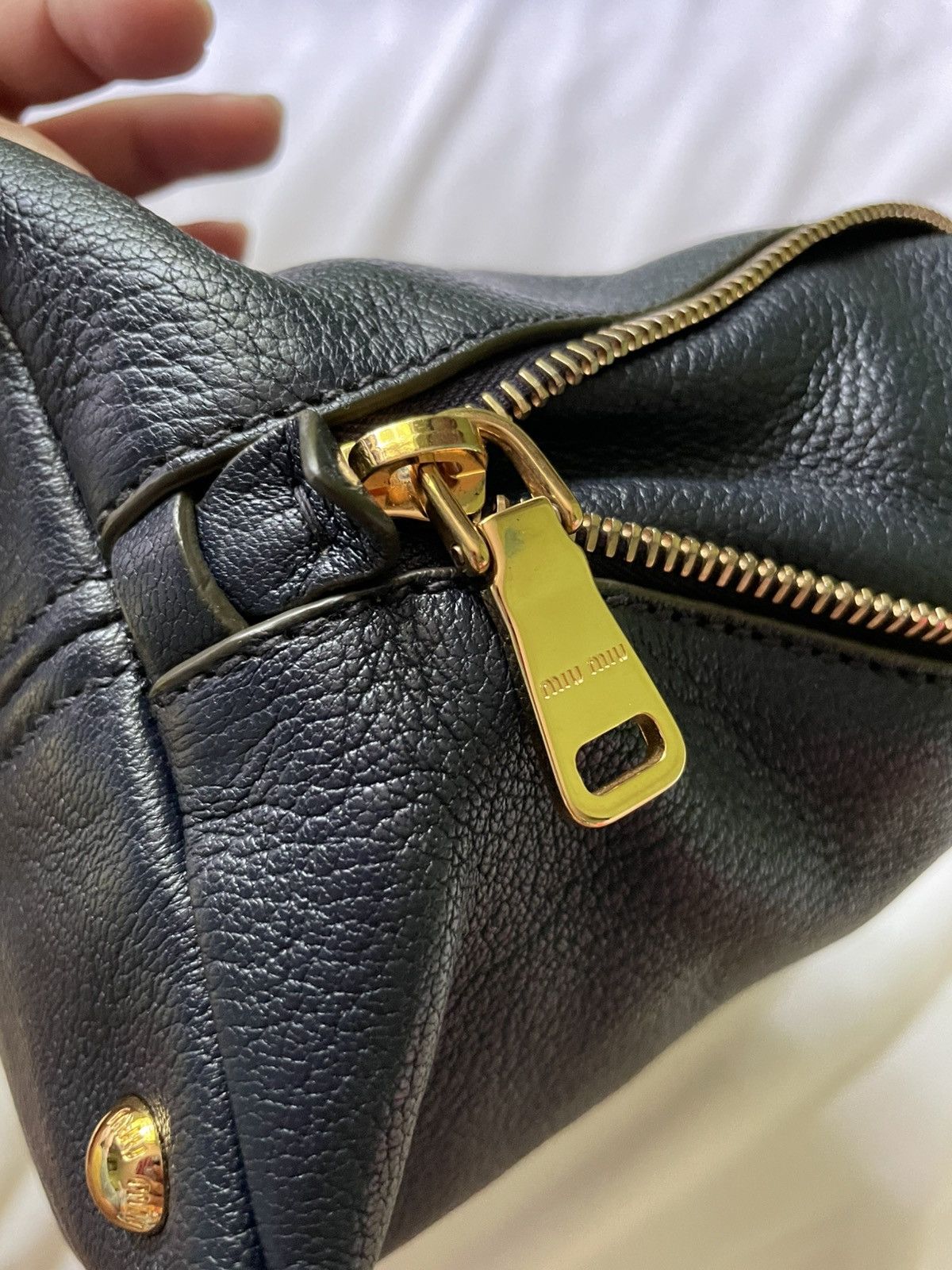Miu Miu Miu Miu Navy Crossbody Bag Size ONE SIZE - 16 Thumbnail