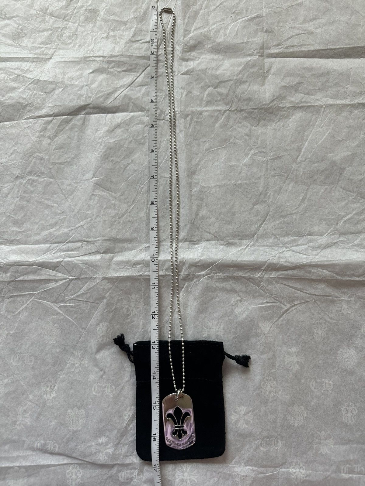 Chrome Hearts Chrome Hearts Large Fleur Cut Out Dog Tag Necklace Size ONE SIZE - 9 Thumbnail