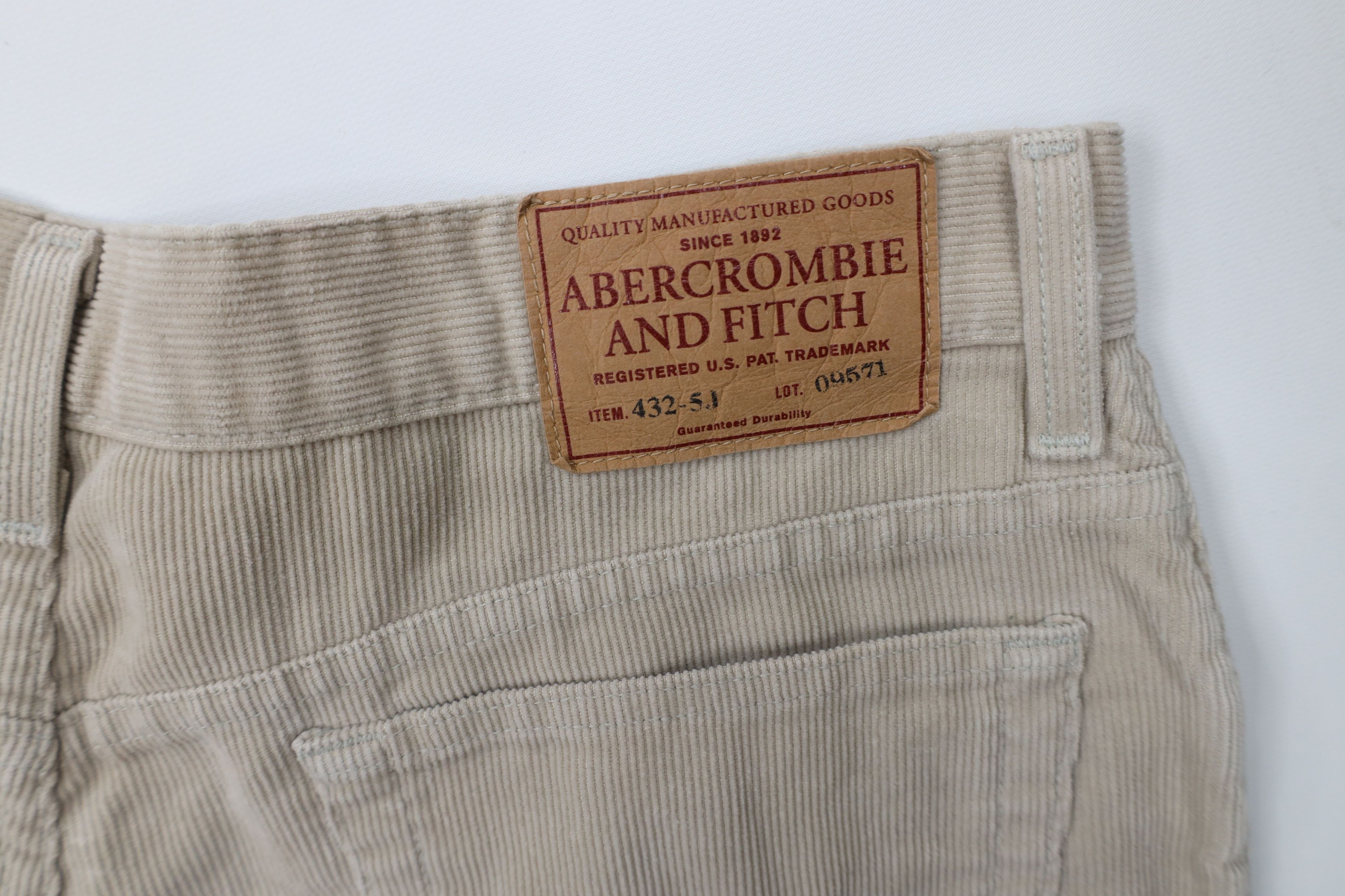 Abercrombie & Fitch Vintage 90s Abercrombie & Fitch Corduroy Pants Beige USA Size US 32 / EU 48 - 14 Thumbnail