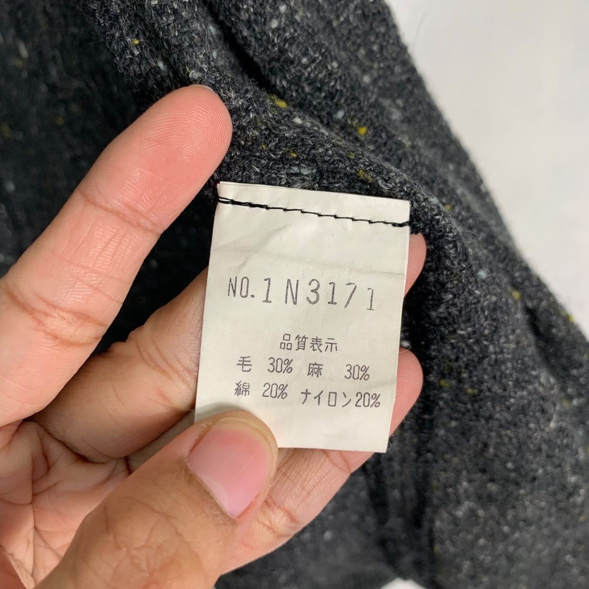 Japanese Brand NICOLE BOUTIQUE Wool Button Jacket #0015-C1 Size US L / EU 52-54 / 3 - 18 Thumbnail