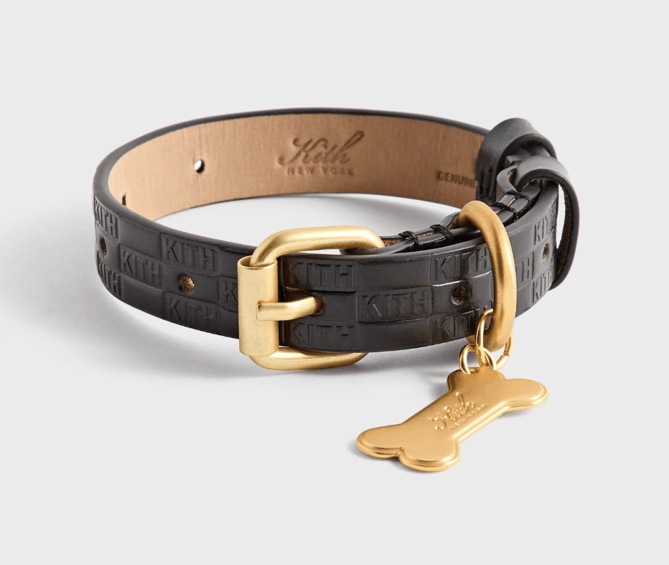 Kith (medium) Kith Monogram Leather Collar - Black Size ONE SIZE - 1 Thumbnail