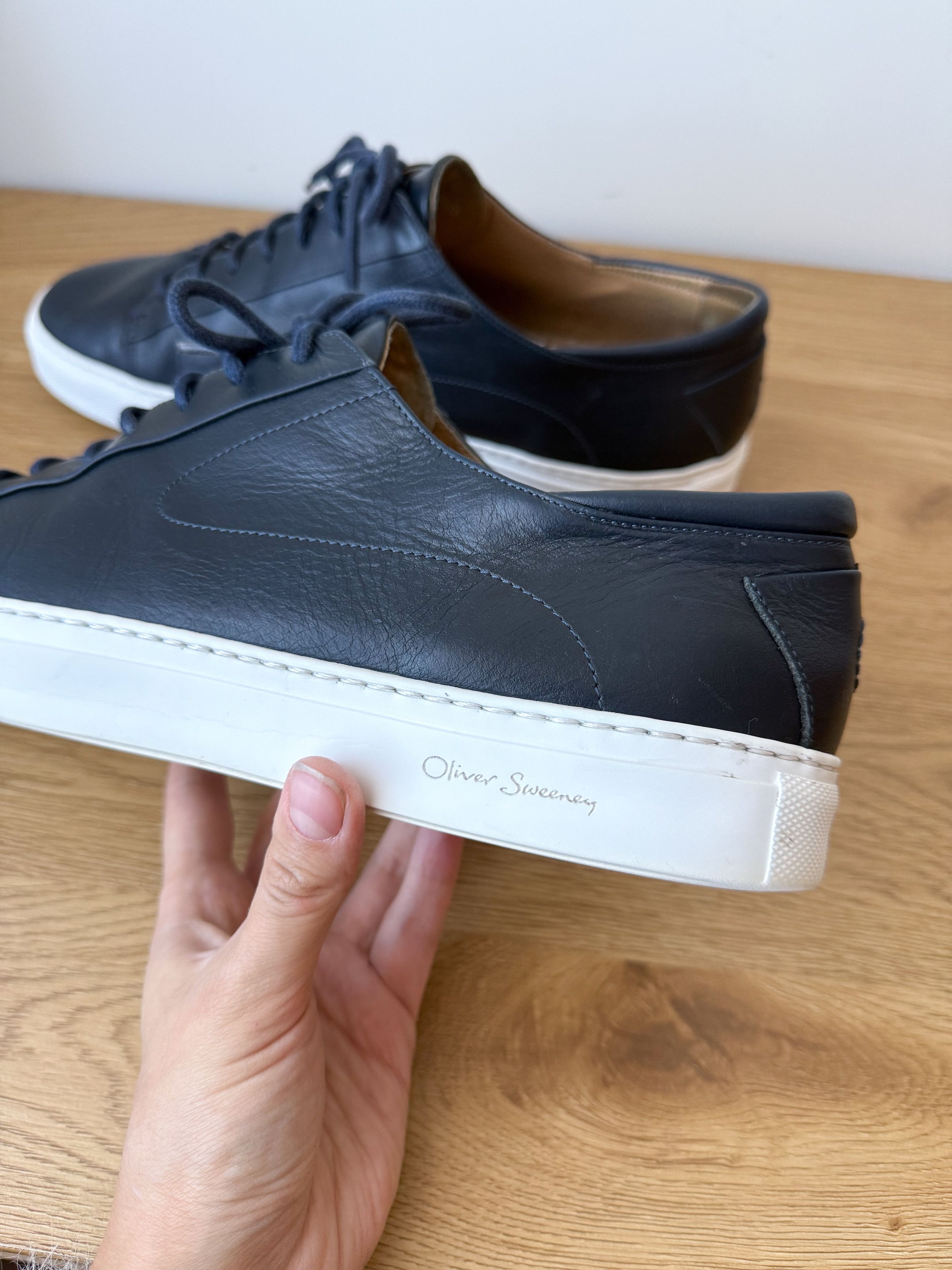 Oliver Sweeney Sirolo Leather Sneakers Made In Italy Us 11 in Blue, Men's — image 2 of 6
