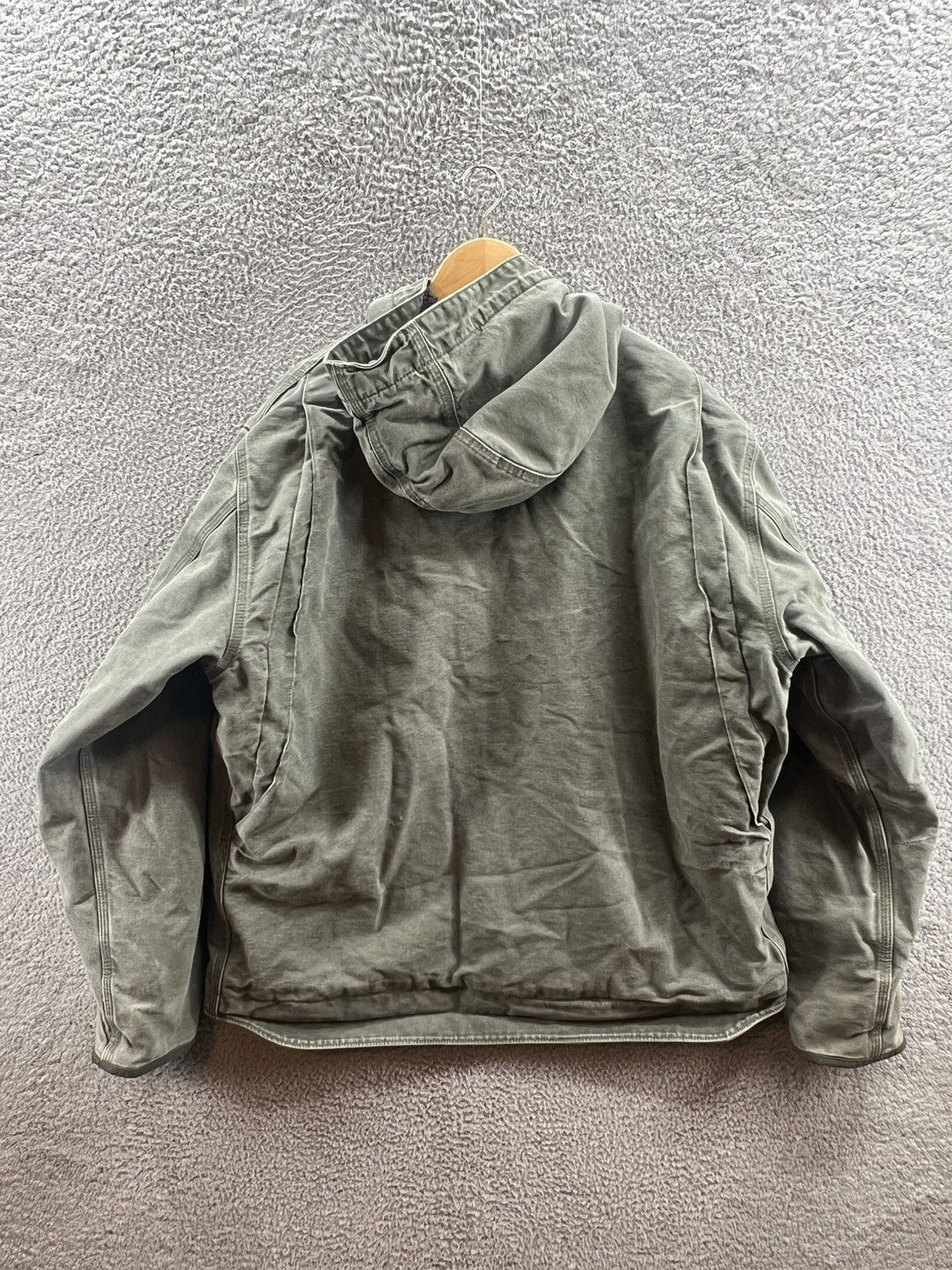 Carhartt Carhartt Sherpa Lined Green Hooded Jacket Size XL 104392-MOS Size US XL / EU 56 / 4 - 2 Thumbnail