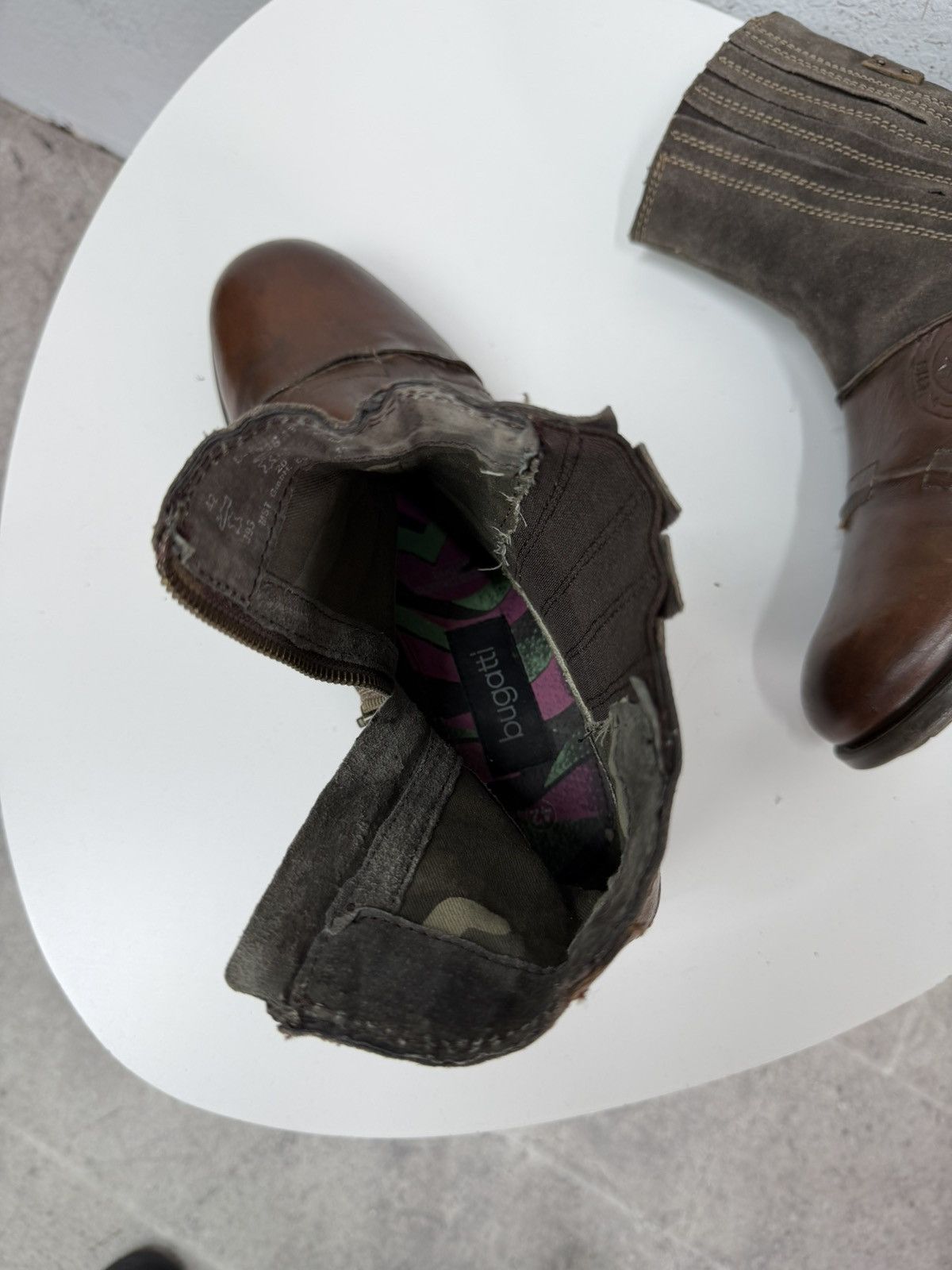 If Six Was Nine Vintage Y2K Brown Leather Side Zip Boots Guidi Marsell Style Size US 9 / EU 42 - 15 Thumbnail