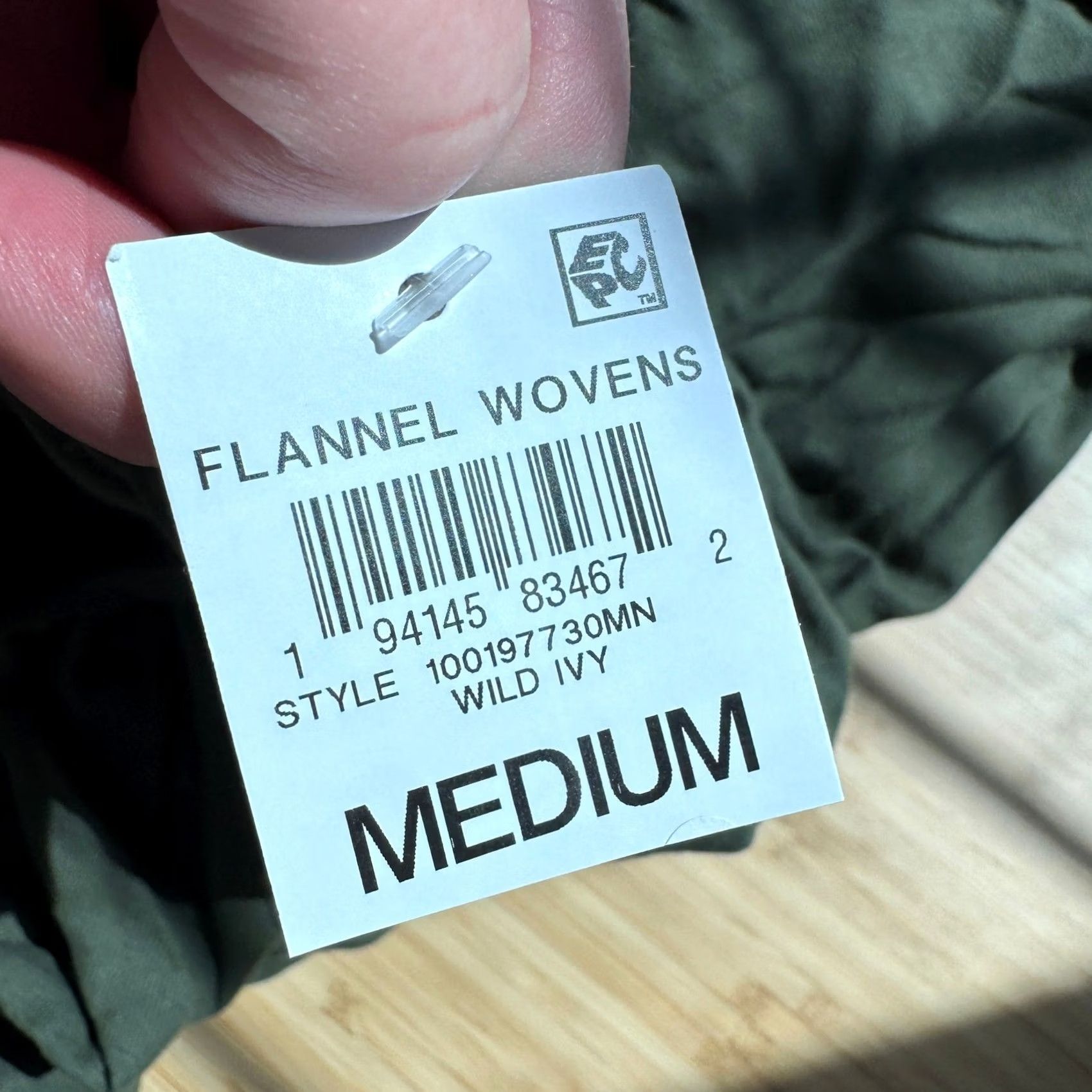Vintage Mode of One Mens Flannel Shirt Wild Ivy Green Medium Size US M / EU 48-50 / 2 - 3 Thumbnail