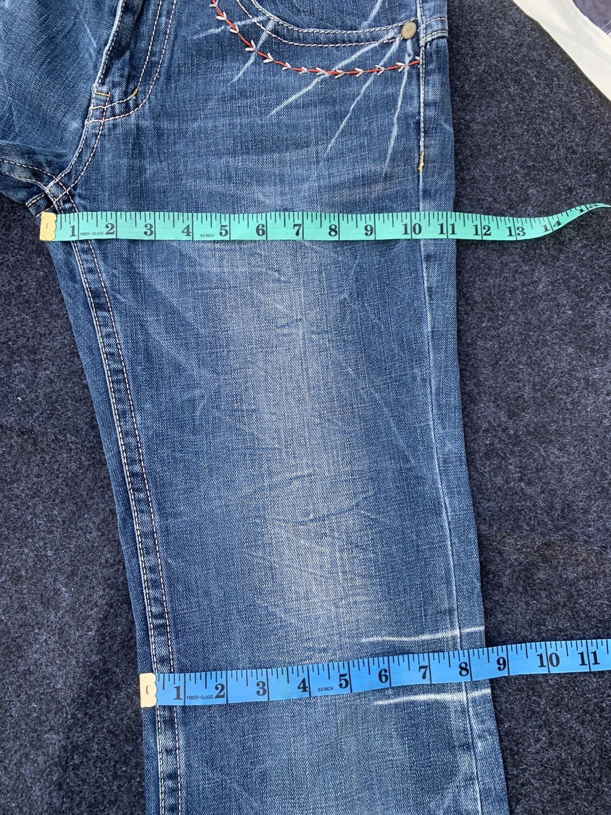Japanese Brand Riobera Embroidered Flare Jeans Vintage Japanese Denim Size US 32 / EU 48 - 5 Thumbnail