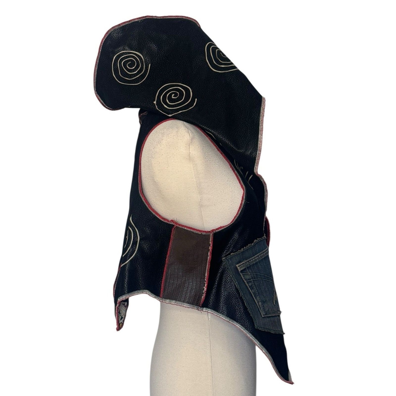 Other DIA DE LOS MUERTOS Skulls Vest Handmade Reversible Hooded Size L / US 10 / IT 46 - 13 Thumbnail