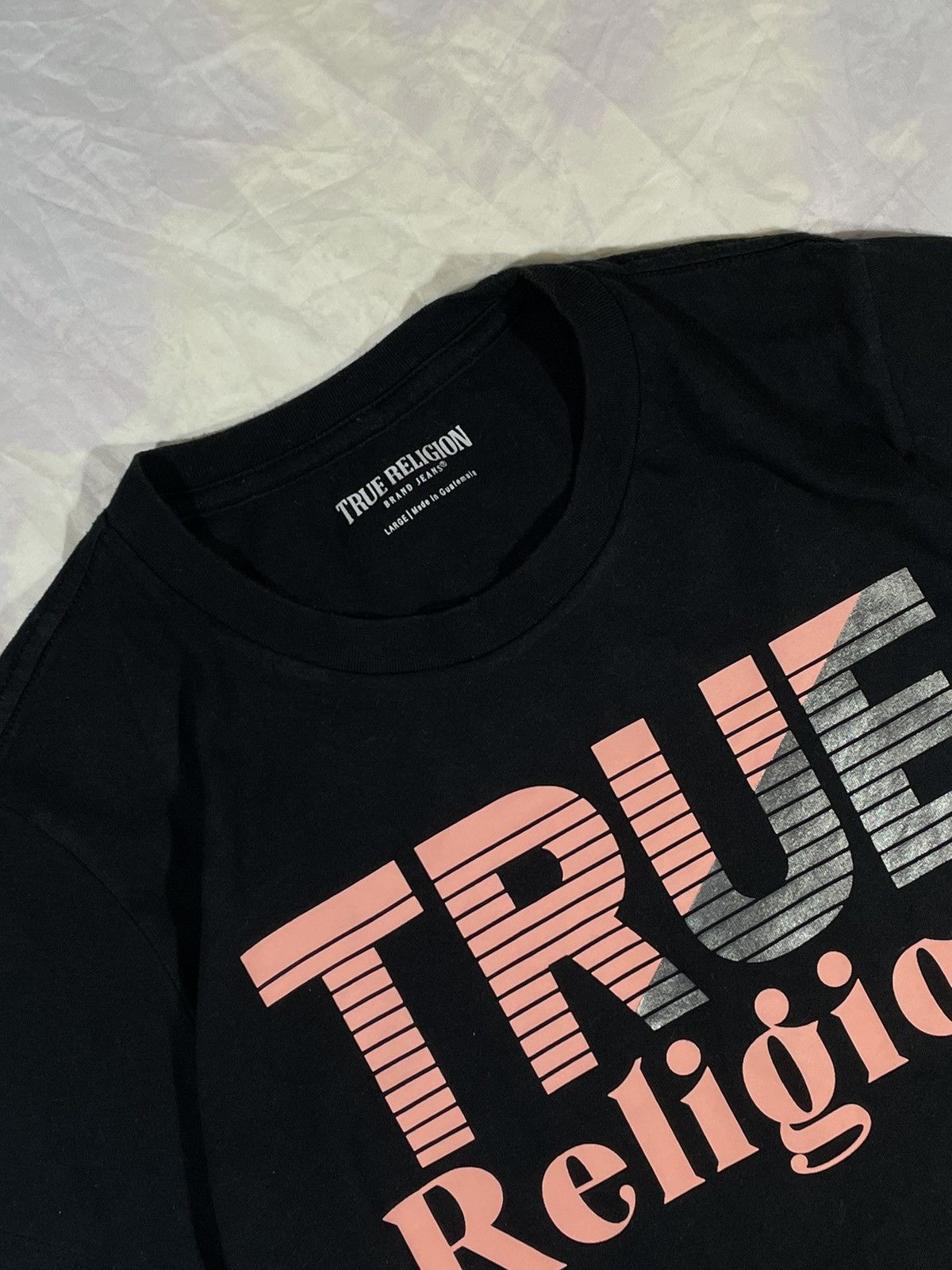 True Religion True Religion Women's Black Large T-Shirt Multi Color Tee Size L / US 10 / IT 46 - 6 Thumbnail