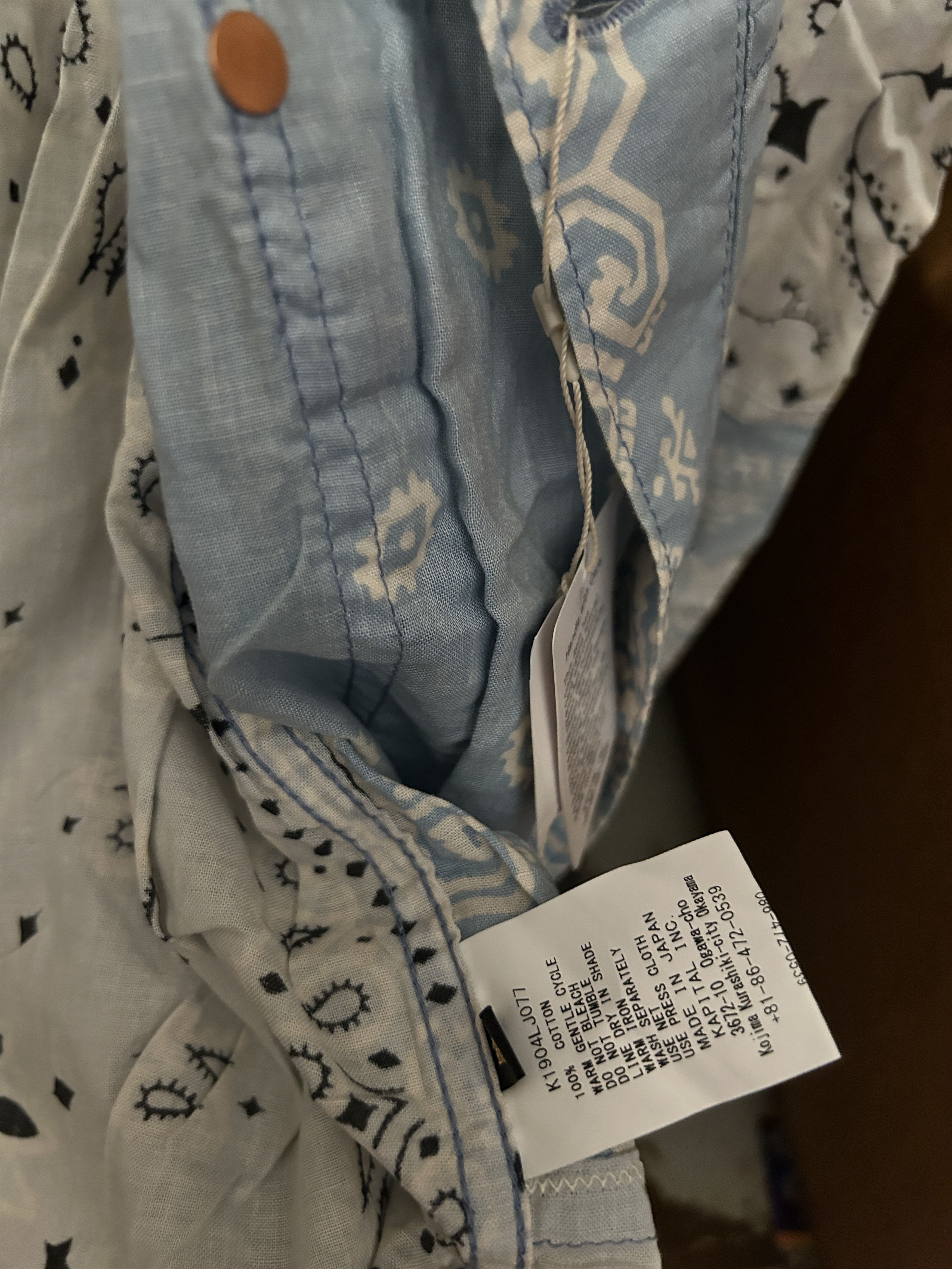 Kapital Kapital Kountry Patchwork Bandana Shirt Blue Size 5 Size US XL / EU 56 / 4 - 13 Thumbnail