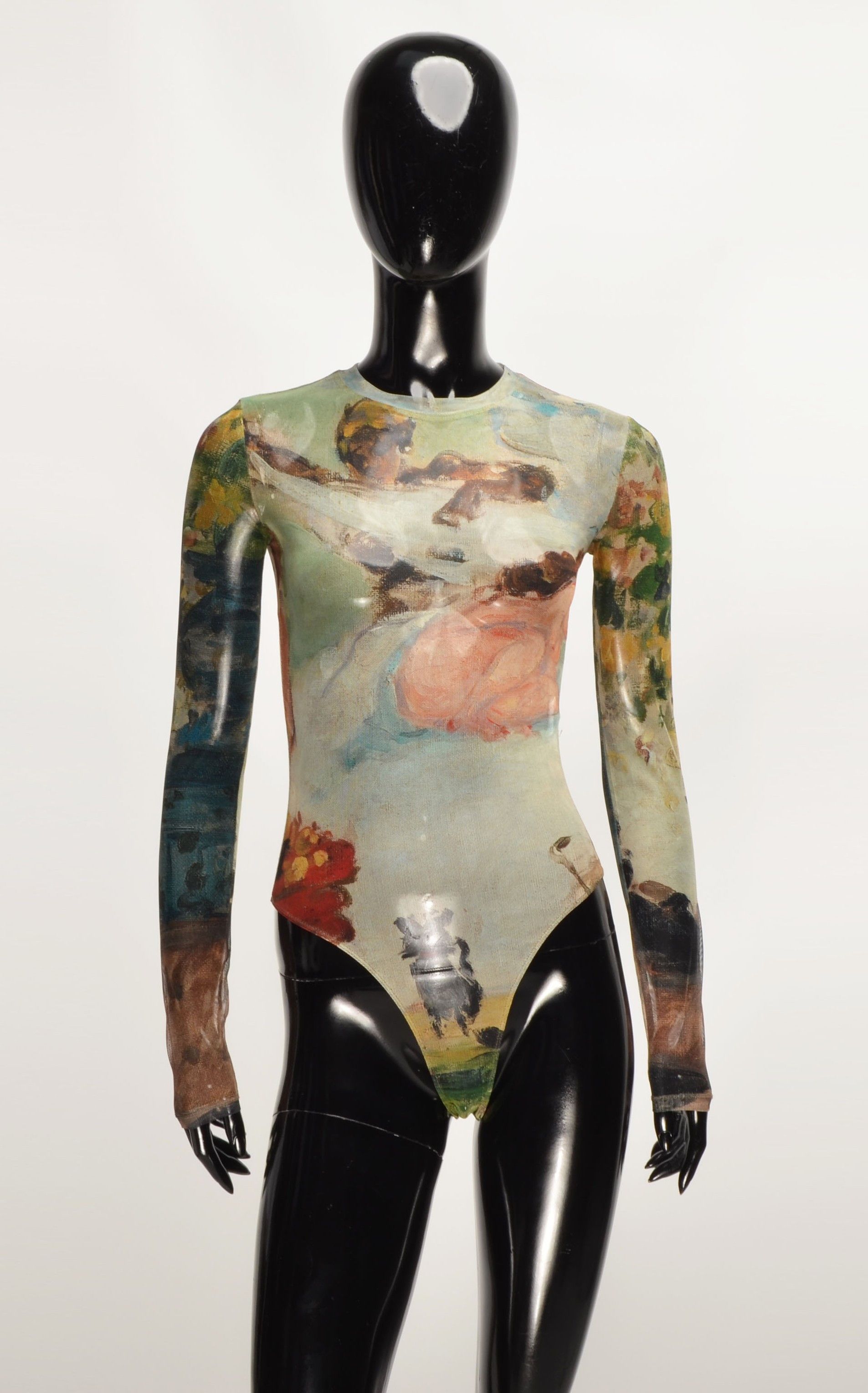 Zara Zara A Modern Olympia by Cezanne, Paul Mesh Art Bodysuit Size S / US 4 / IT 40 - 3 Thumbnail