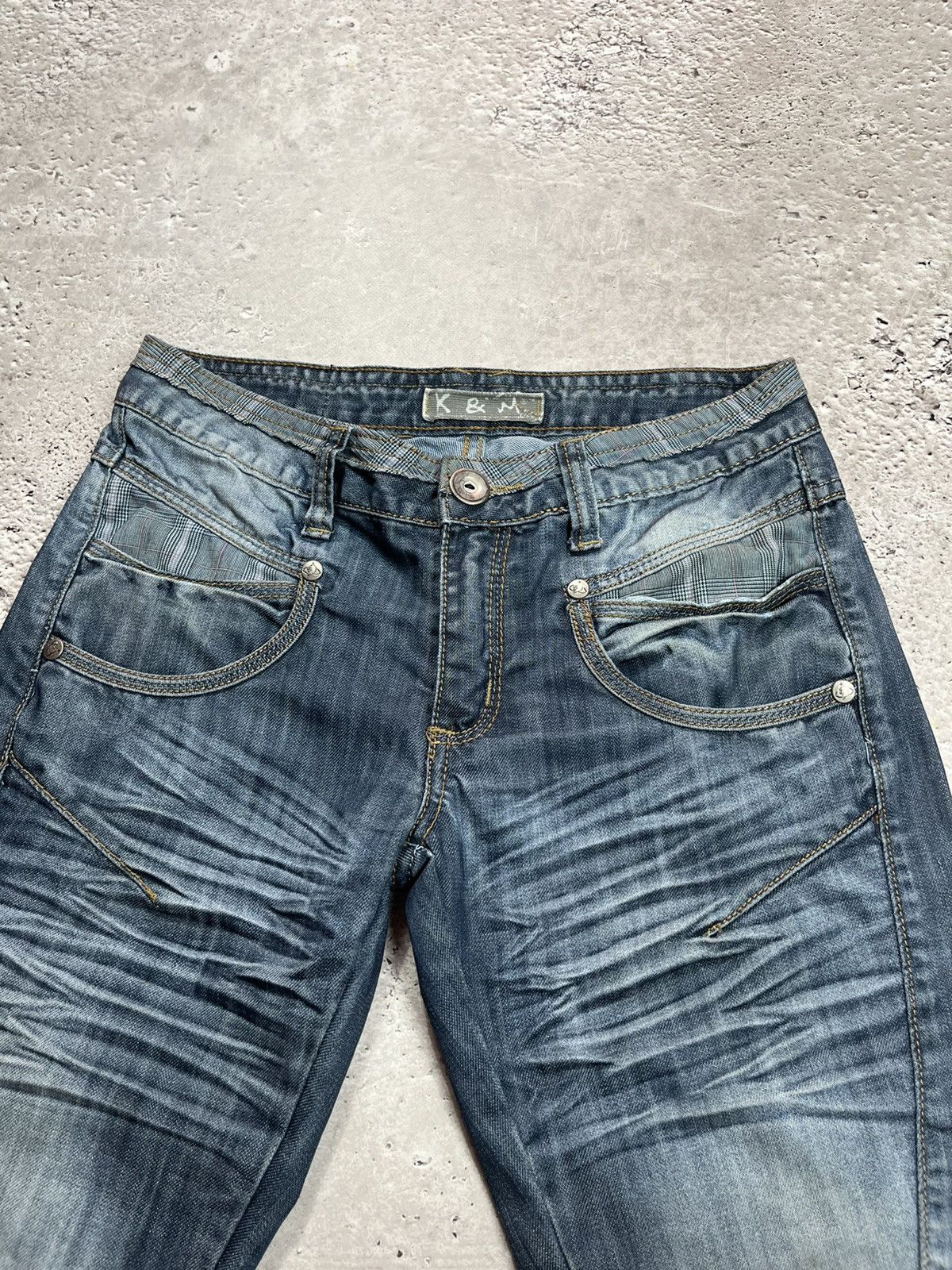 Other Y2K K&M Kosmo Lupo Distressed Jeans W30 Italy Streetwear Size US 30 / EU 46 - 15 Thumbnail