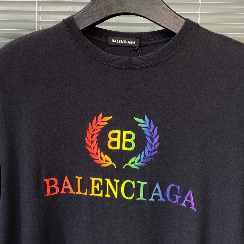 Balenciaga Balenciaga Rainbow Double B Wheatear Embroidered Letter log Size US S / EU 44-46 / 1 - 5 Thumbnail