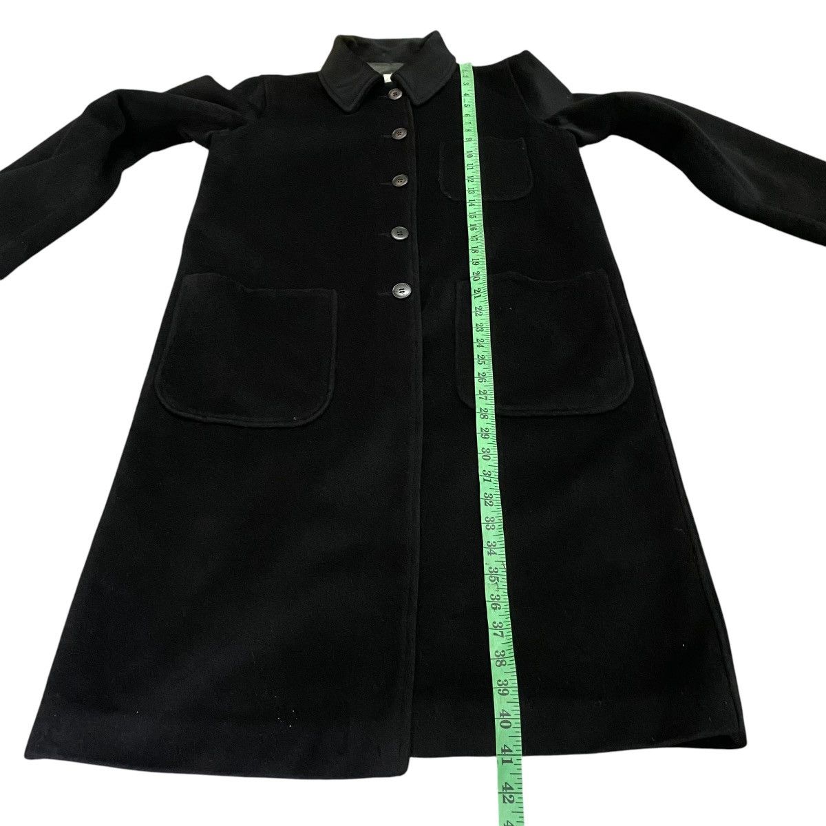 Vintage × agnes b. Vintage Agnes B Paris Long Jacket Wool Size S / US 4 / IT 40 - 11 Thumbnail