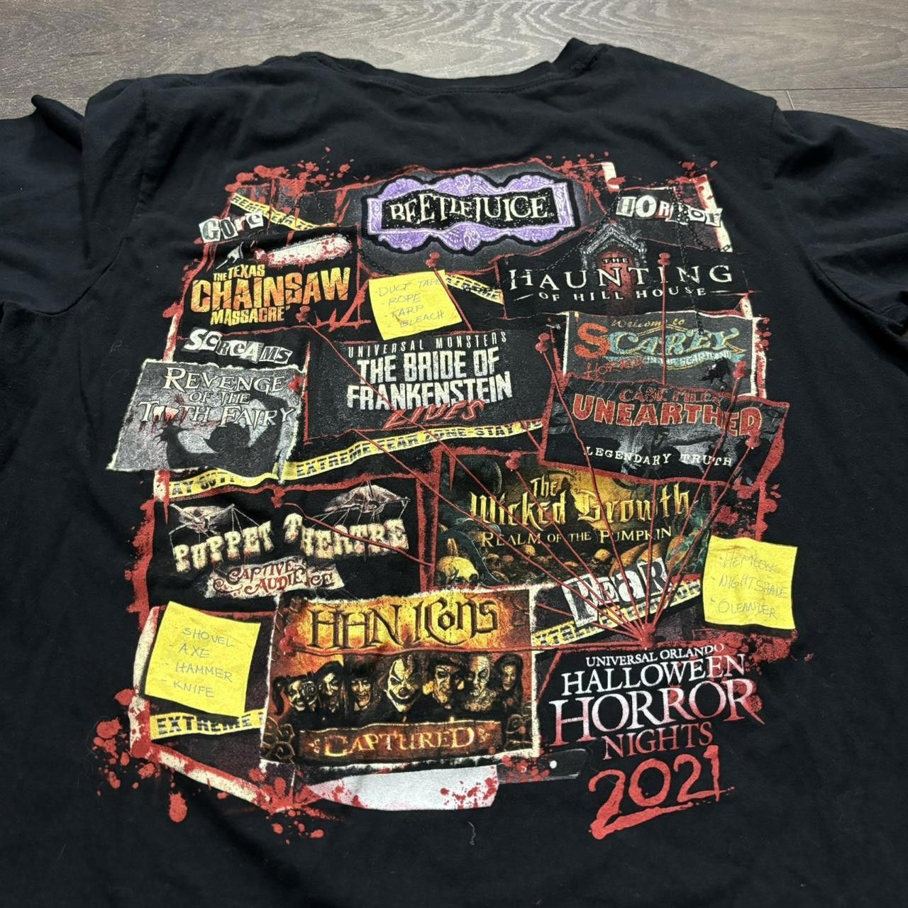 Designer Dont Go Alone Universal Halloween Horror Nights T Shirt 2021 Size US M / EU 48-50 / 2 - 4 Thumbnail