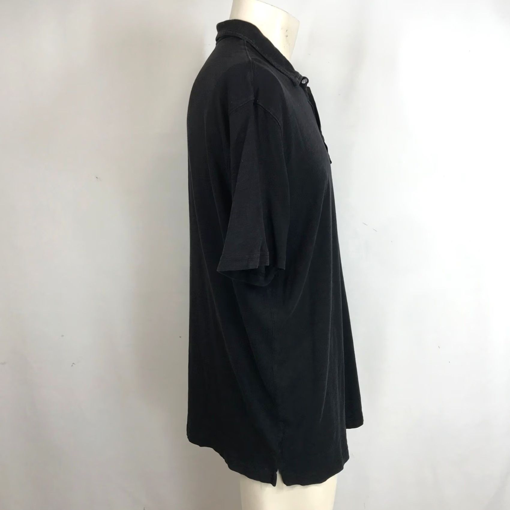 Vintage Robert Barakett Men's Black Short Sleeve Polo Shirt Size XL Button Neck Size US XL / EU 56 / 4 - 4 Thumbnail