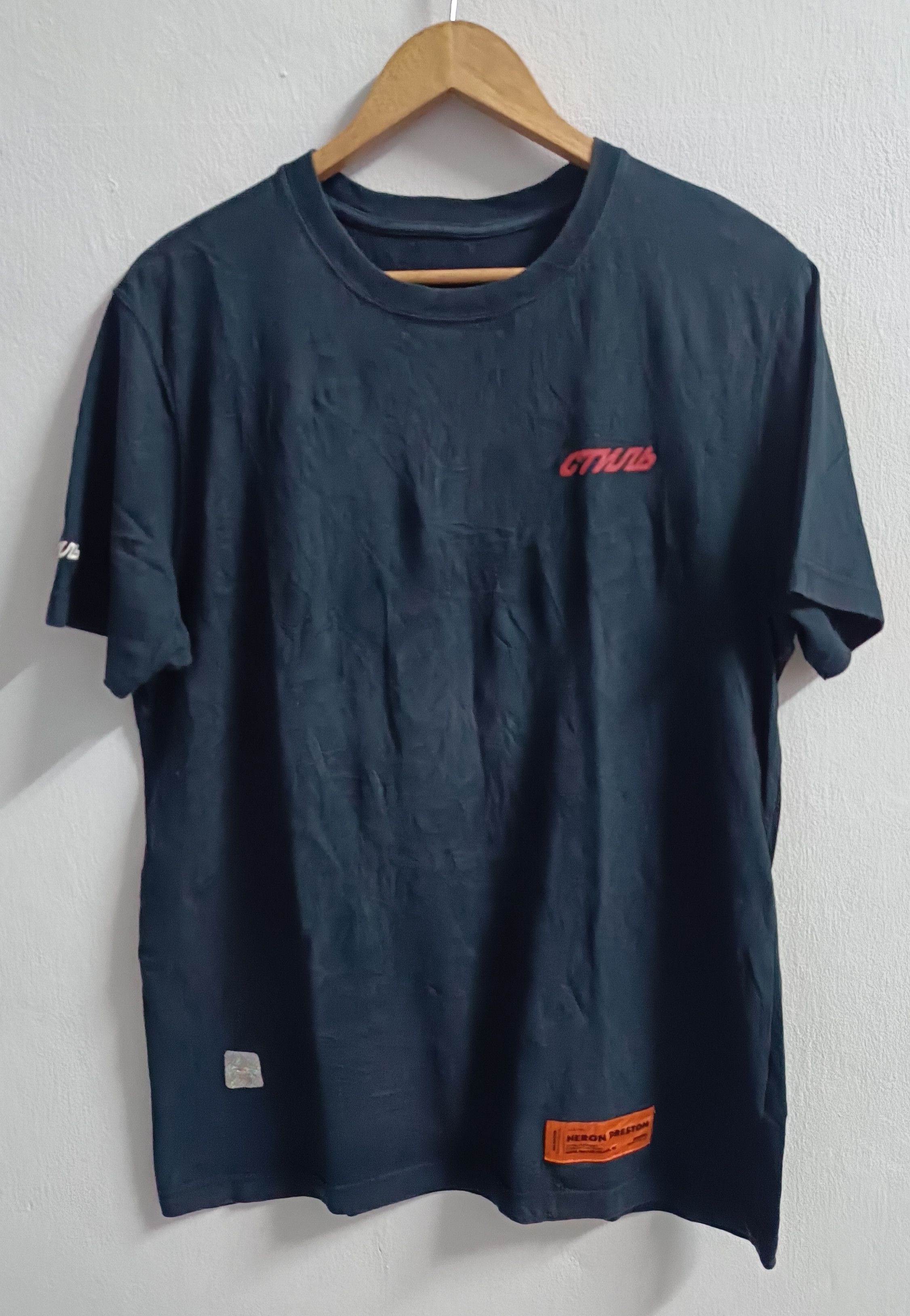 Heron Preston 🔥🔥 Rare Heron Preston Men Black Tee Size US M / EU 48-50 / 2 - 1 Thumbnail