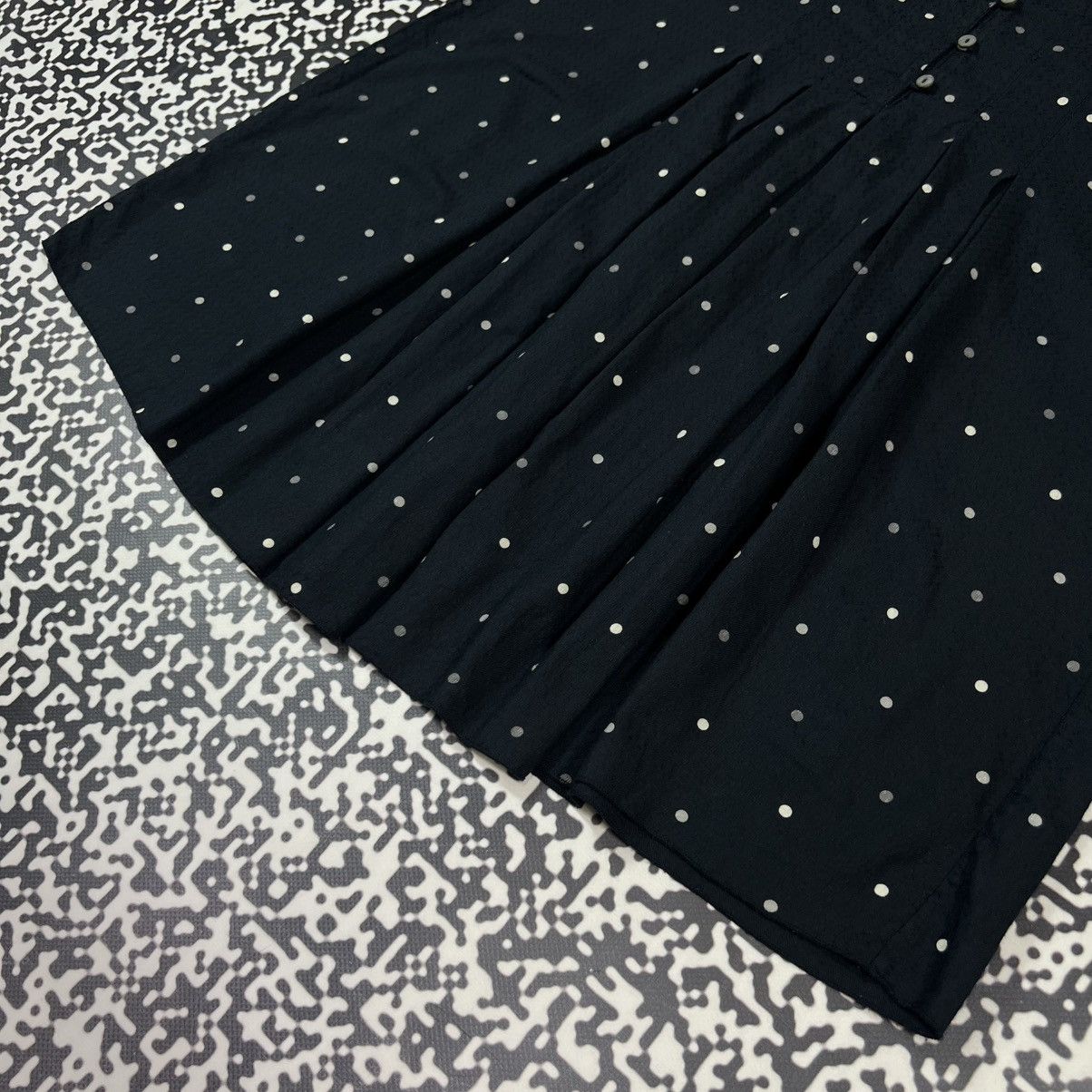 Gudrun Sjoden Vintage Y2K Gundrun Sjoden Polka Dot Retro Flared Mini Dress Size S / US 4 / IT 40 - 15 Thumbnail