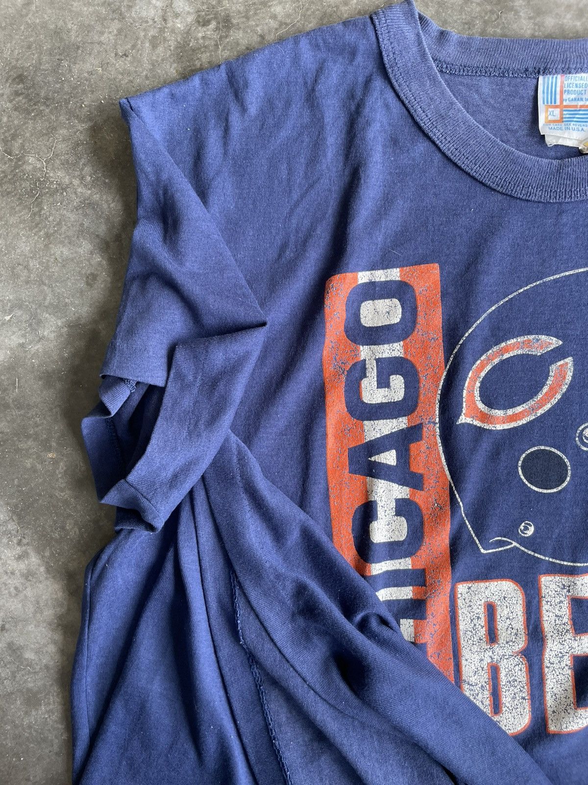 Vintage VTG 70s Chicago Bears by Garan Inc. Size US XL / EU 56 / 4 - 4 Thumbnail