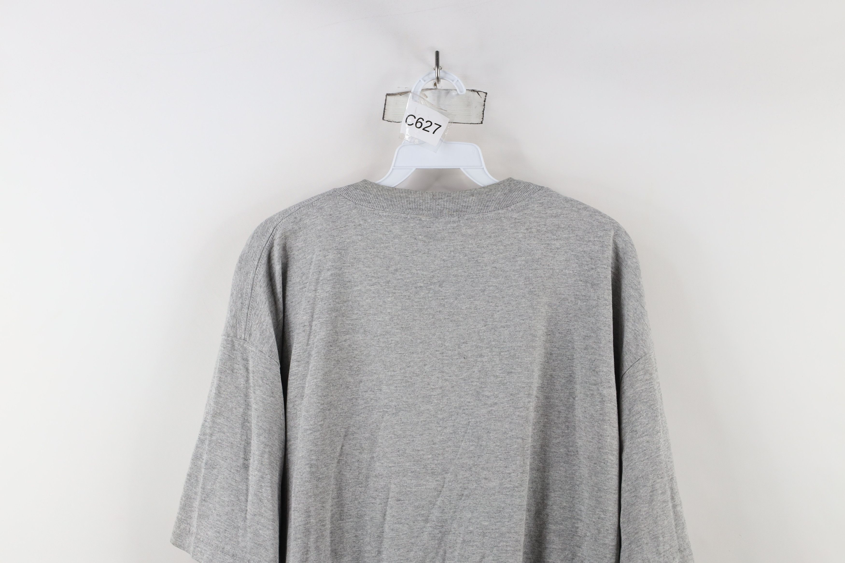 Fila × Vintage Vintage 90s Fila Spell Center Logo T-Shirt Heather Gray USA Size US XL / EU 56 / 4 - 12 Thumbnail