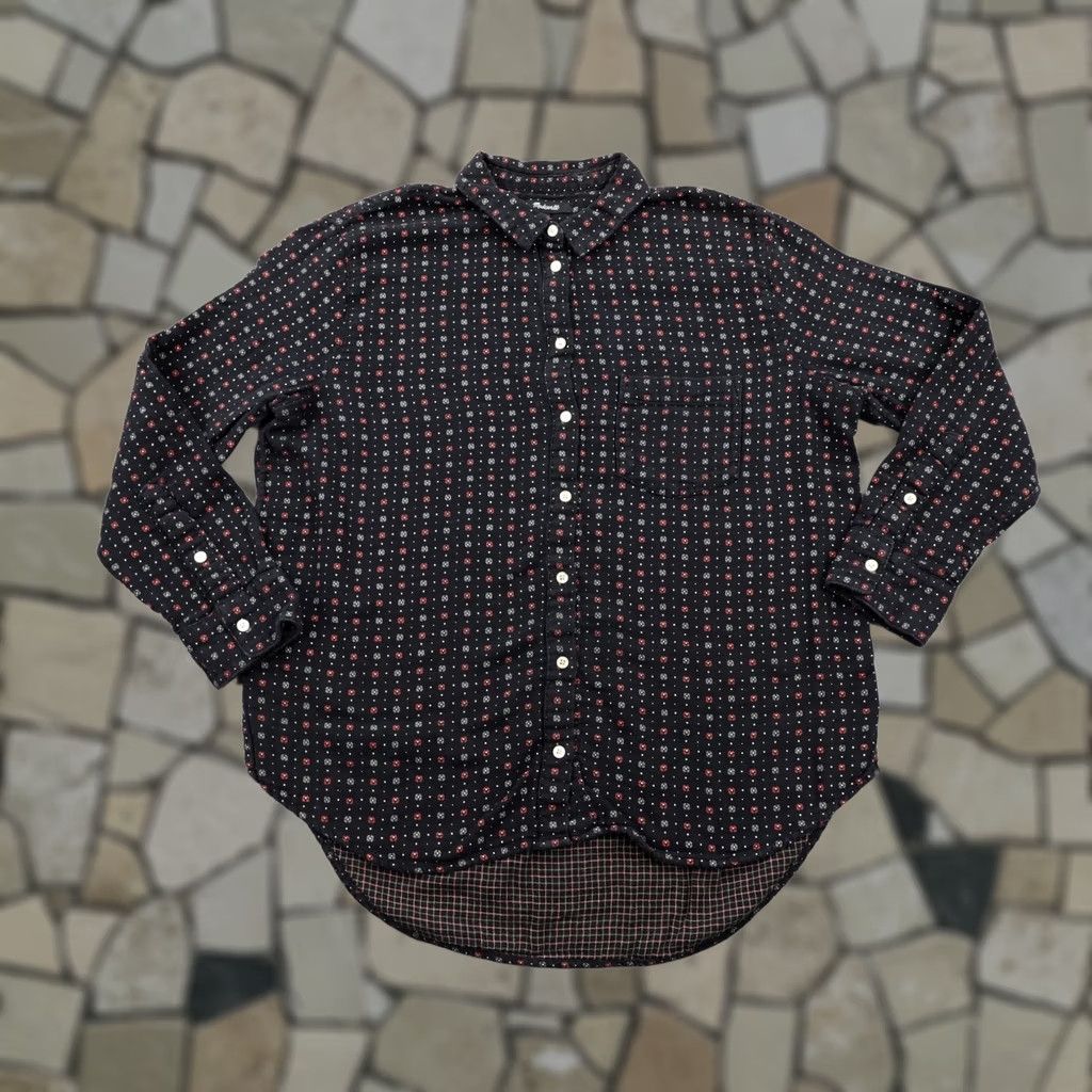 Madewell Madewell Shirt Womens Medium Black Floral Tunic Button Up Top Flannel Relaxed Size M / US 6-8 / IT 42-44 - 1 Thumbnail