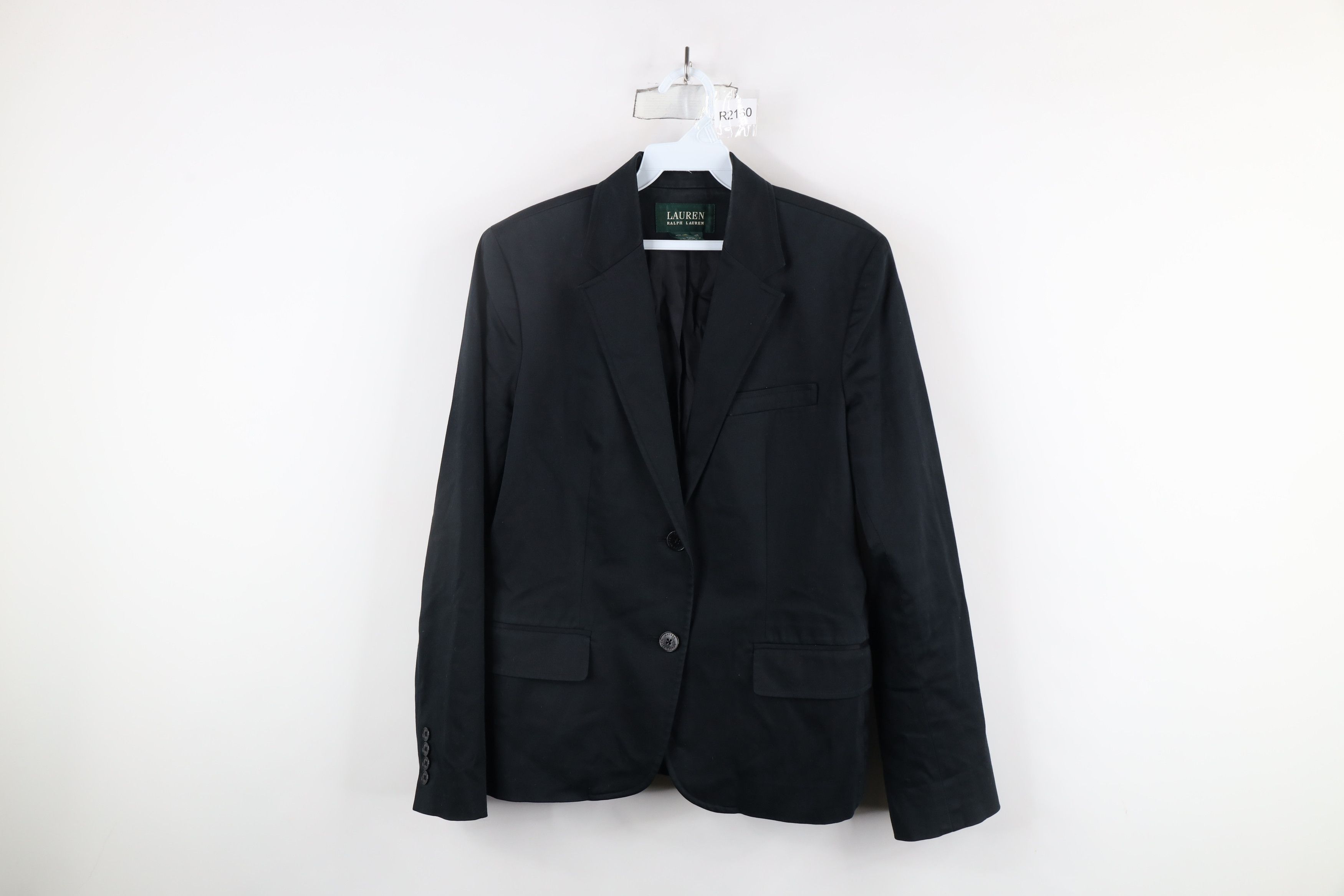 Ralph Lauren × Vintage Vintage Ralph Lauren 2 Button Blazer Suit Coat Jacket Black Size L / US 10 / IT 46 - 1 Thumbnail