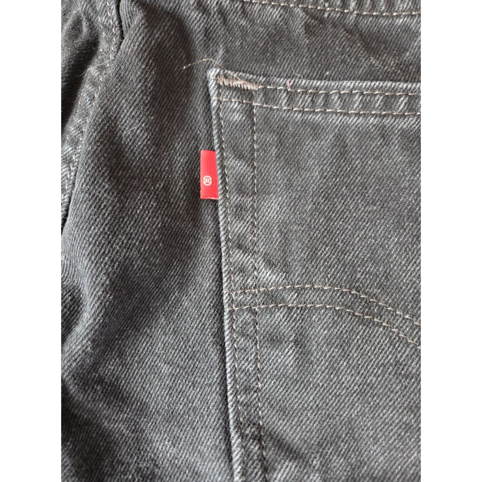 Vintage Levi Strauss 505 Jeans Straight Regular Fit Men's 36x30 Black Denim Pants Straight Leg Regular Waist 36in Jeans Mens Size US 36 / EU 52 - 5 Thumbnail