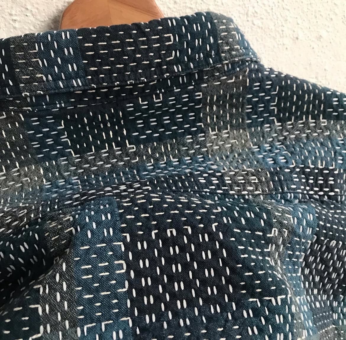 Studio D'Artisan STUDIO D'ARTISAN NORAGI SASHIKO SHIRT Size US XXL / EU 58 / 5 - 9 Thumbnail