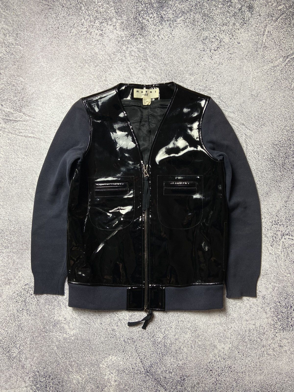 Designer × H&M × Marni Marni H&M Jacket Avant Garde Grunge Style Y2k Leather Design Size US S / EU 44-46 / 1 - 1 Thumbnail